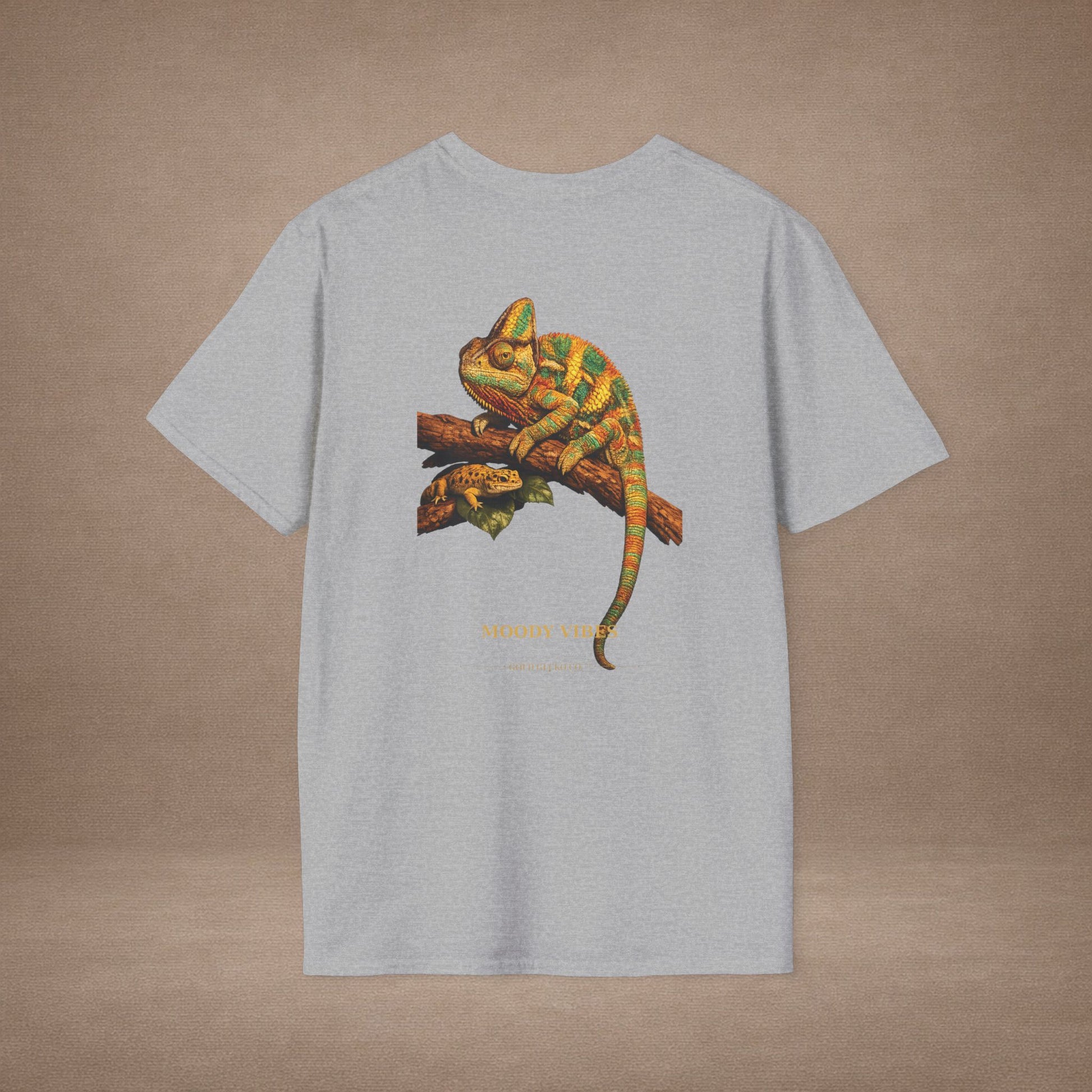 Chameleon — Moody Vibes — photoreal reptile portraits — the ultimate herp appreciation. Gold Gecko Co. Reptile Roll Call collection.