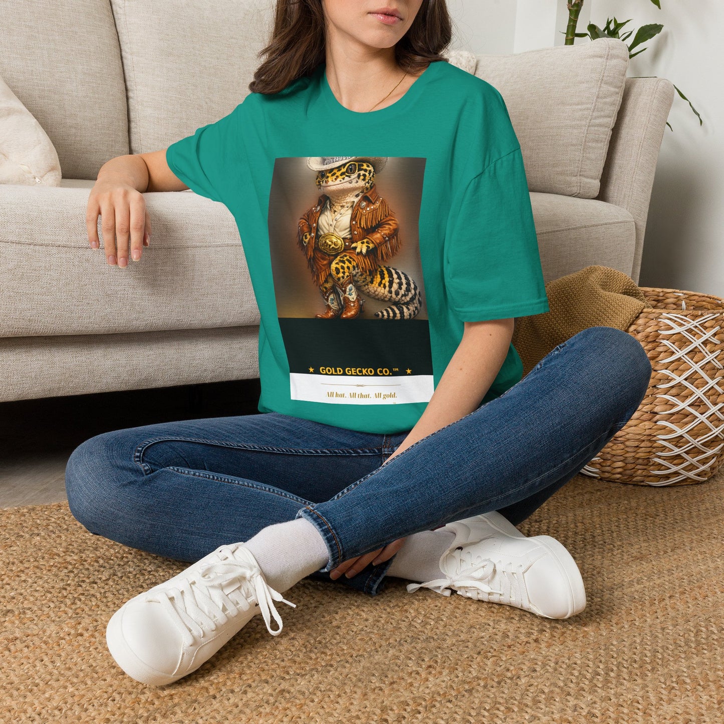 Gold Gecko Co.™ | Cowgirl Swagger | Crested Gecko | Comfort Colors 6500