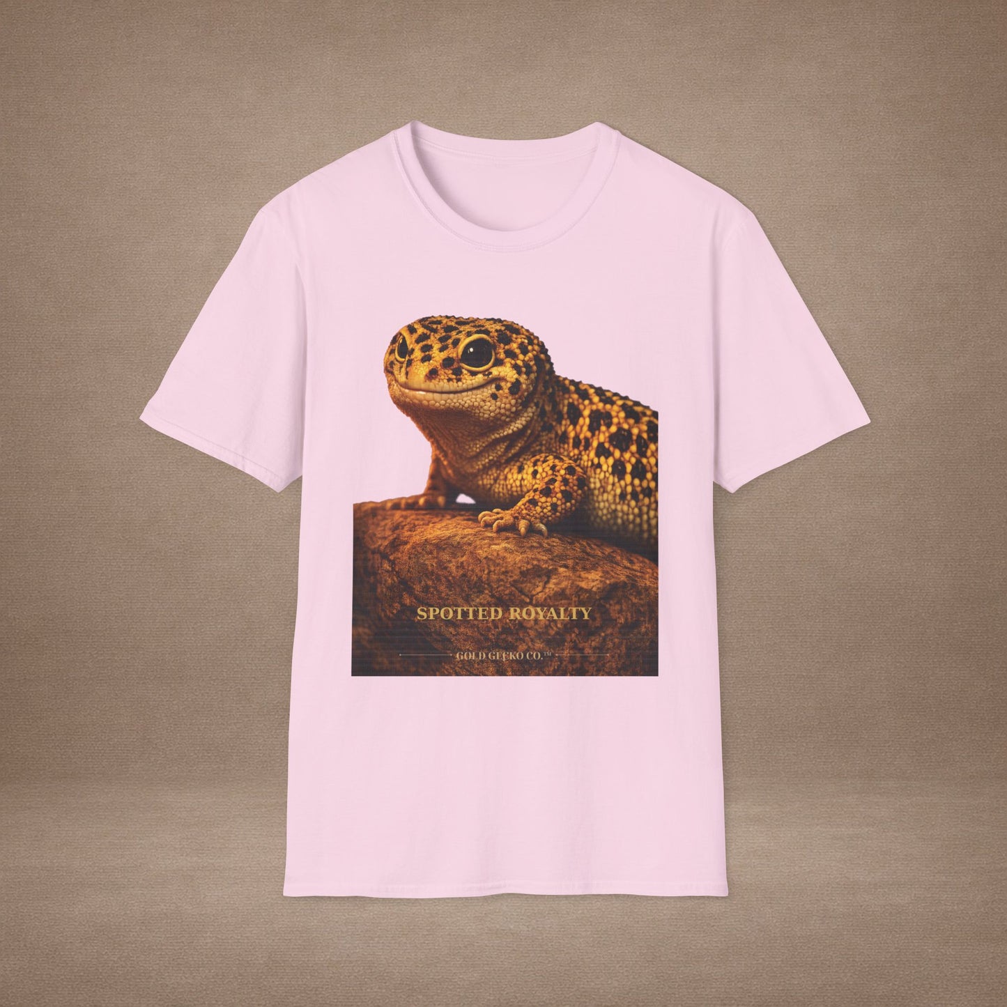 Leopard Gecko — Spotted Royalty — photoreal reptile portraits — the ultimate herp appreciation. Gold Gecko Co. Reptile Roll Call collection.