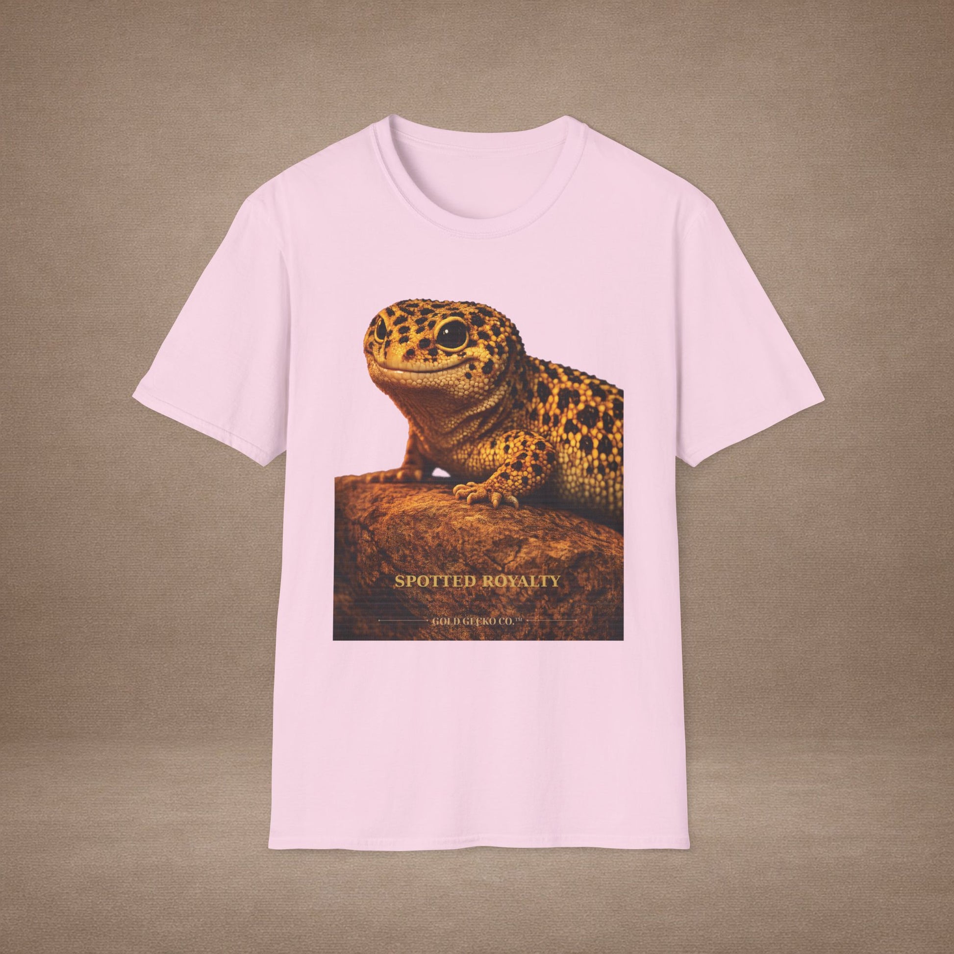 Leopard Gecko — Spotted Royalty — photoreal reptile portraits — the ultimate herp appreciation. Gold Gecko Co. Reptile Roll Call collection.