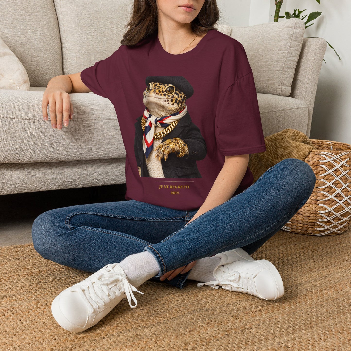Gold Gecko Co.™ | Je Ne Regrette Rien | Leopard Gecko | Comfort Colors 6500