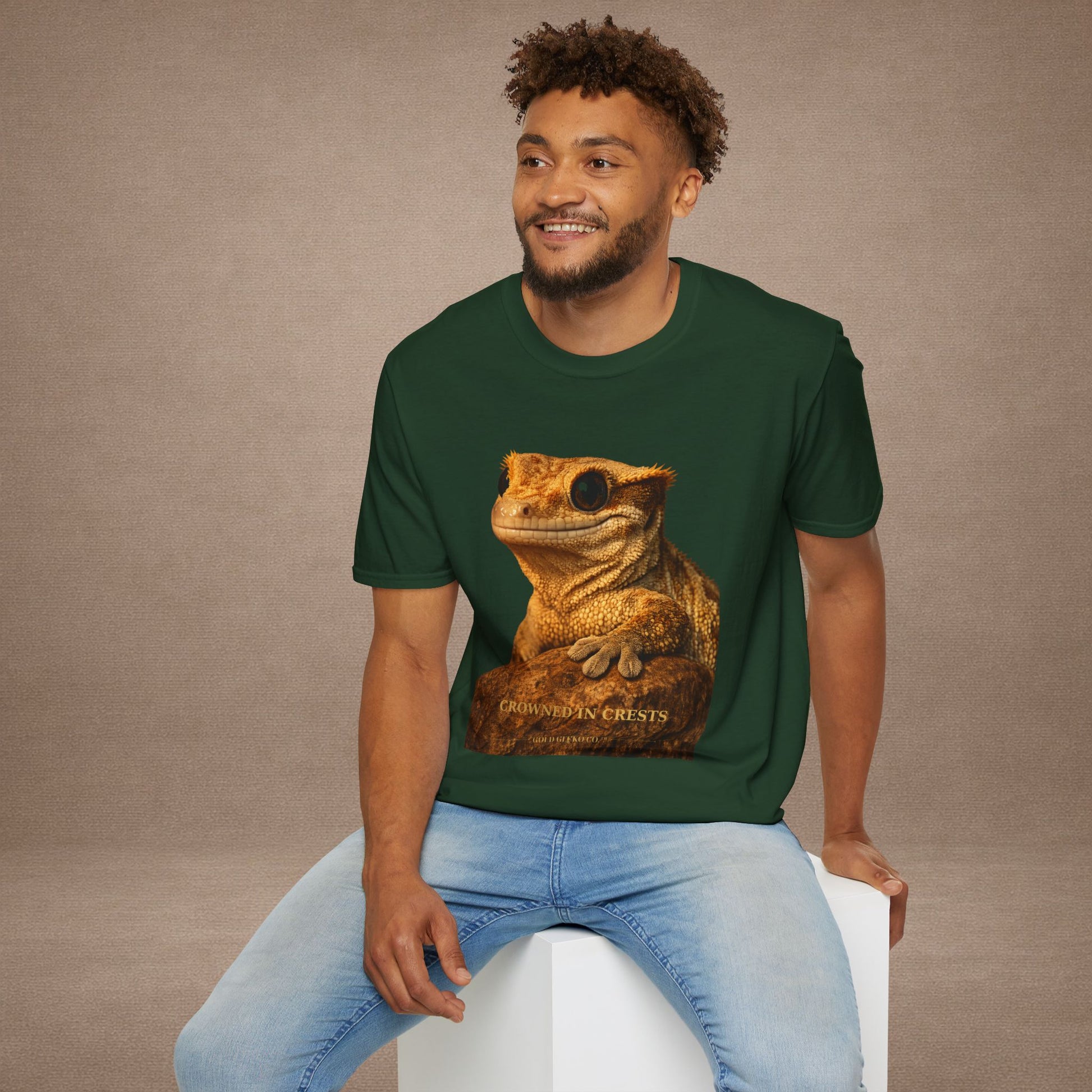 Crested Gecko — Crowned In Crests — photoreal reptile portraits — the ultimate herp appreciation. Gold Gecko Co. Reptile Roll Call collection.