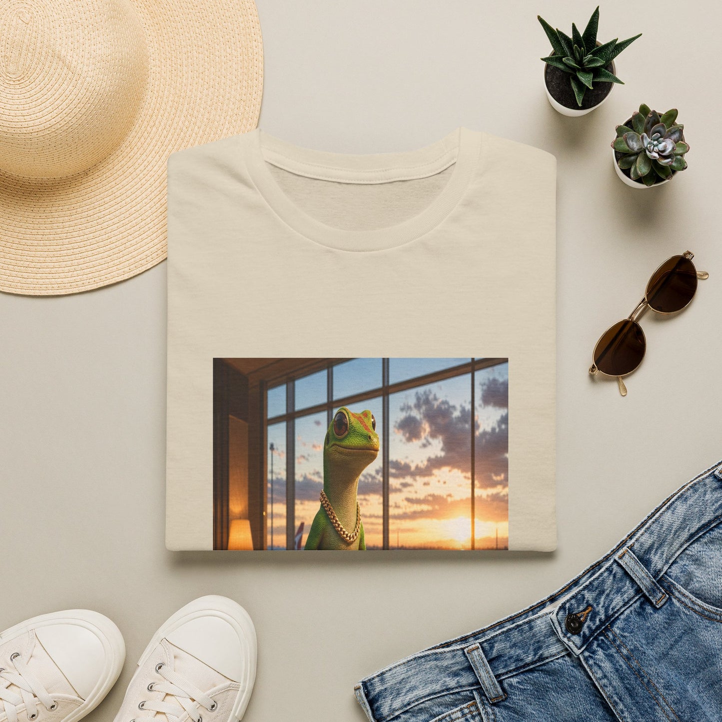 Gold Gecko Co.™ | El Mundo Me Espera | Day Gecko | Comfort Colors 6500
