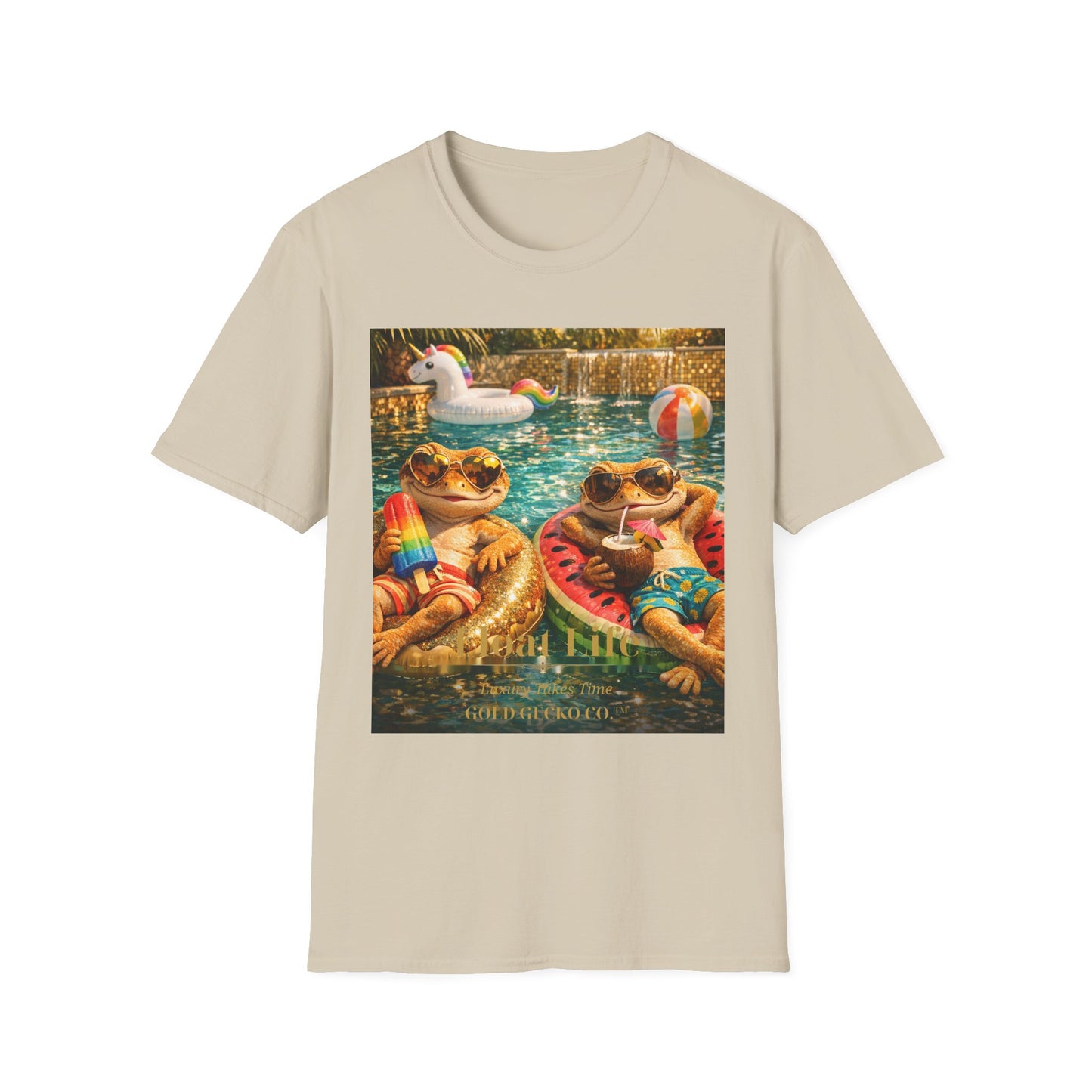 Col1403-02-V2-TS-Gildan64000-FloatLife-Realistic-GoldGeckoCo