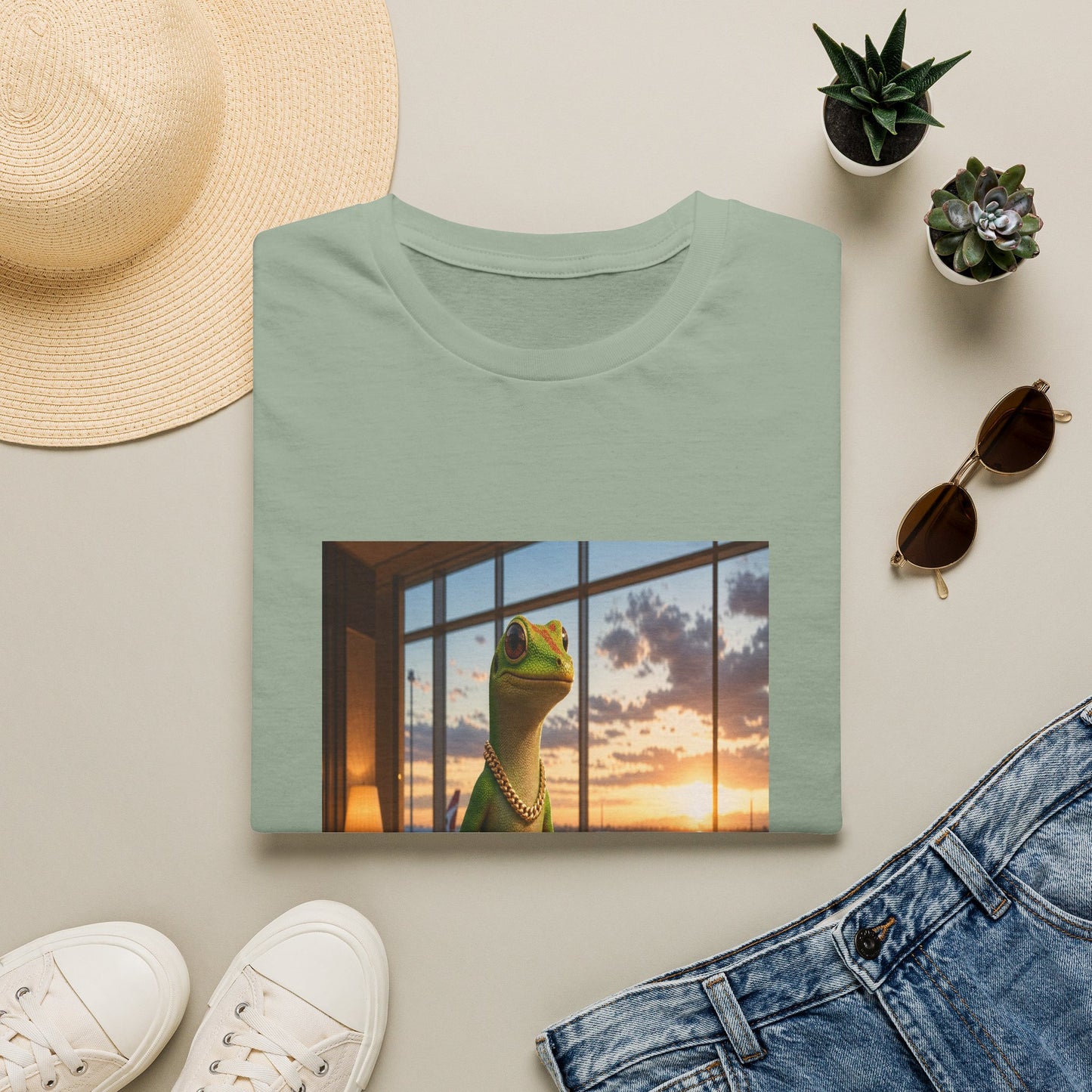 Gold Gecko Co.™ | El Mundo Me Espera | Day Gecko | Comfort Colors 6500