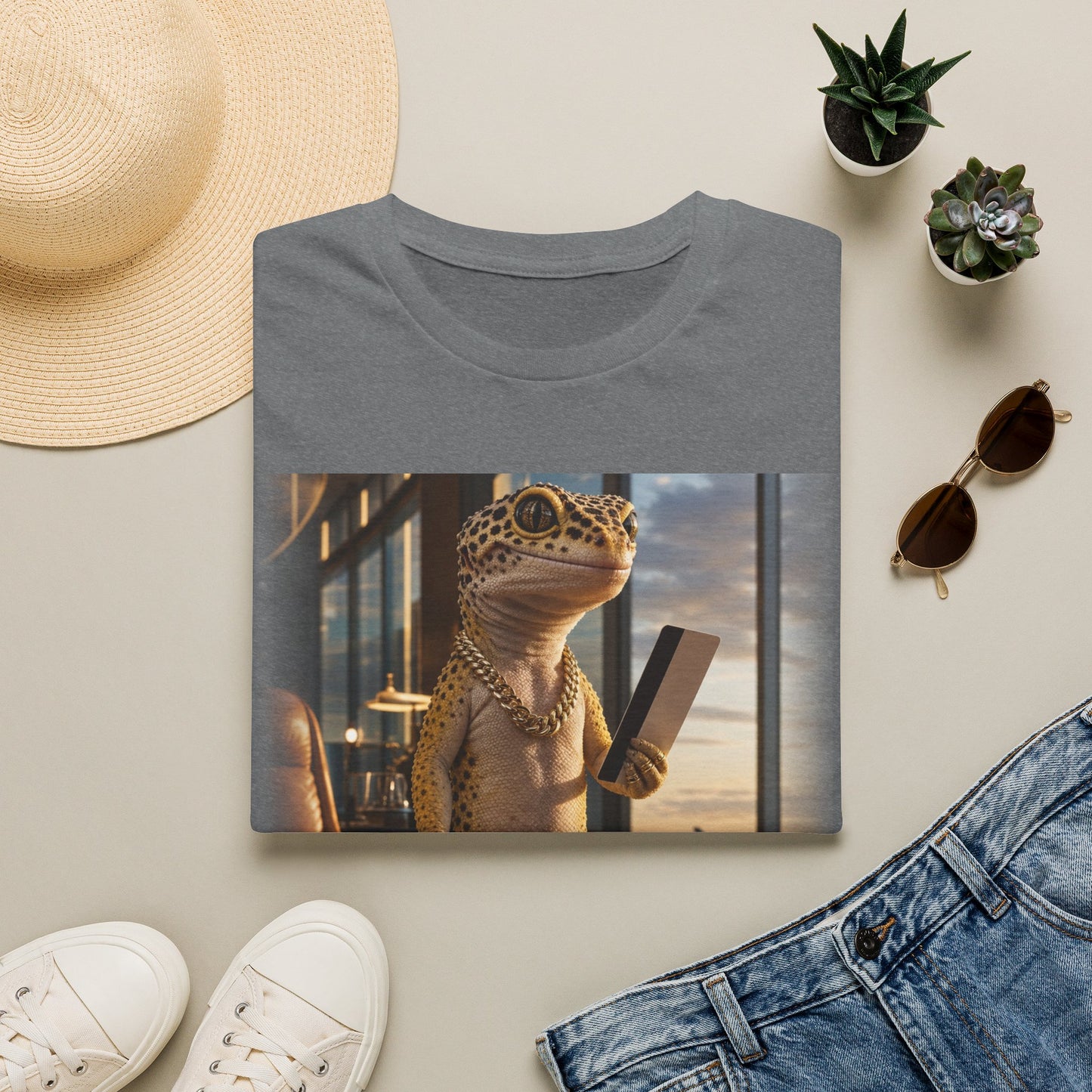 Col38-1 — Passport Stamped. Drip Packed. — Vacation Series (Leopard Gecko)