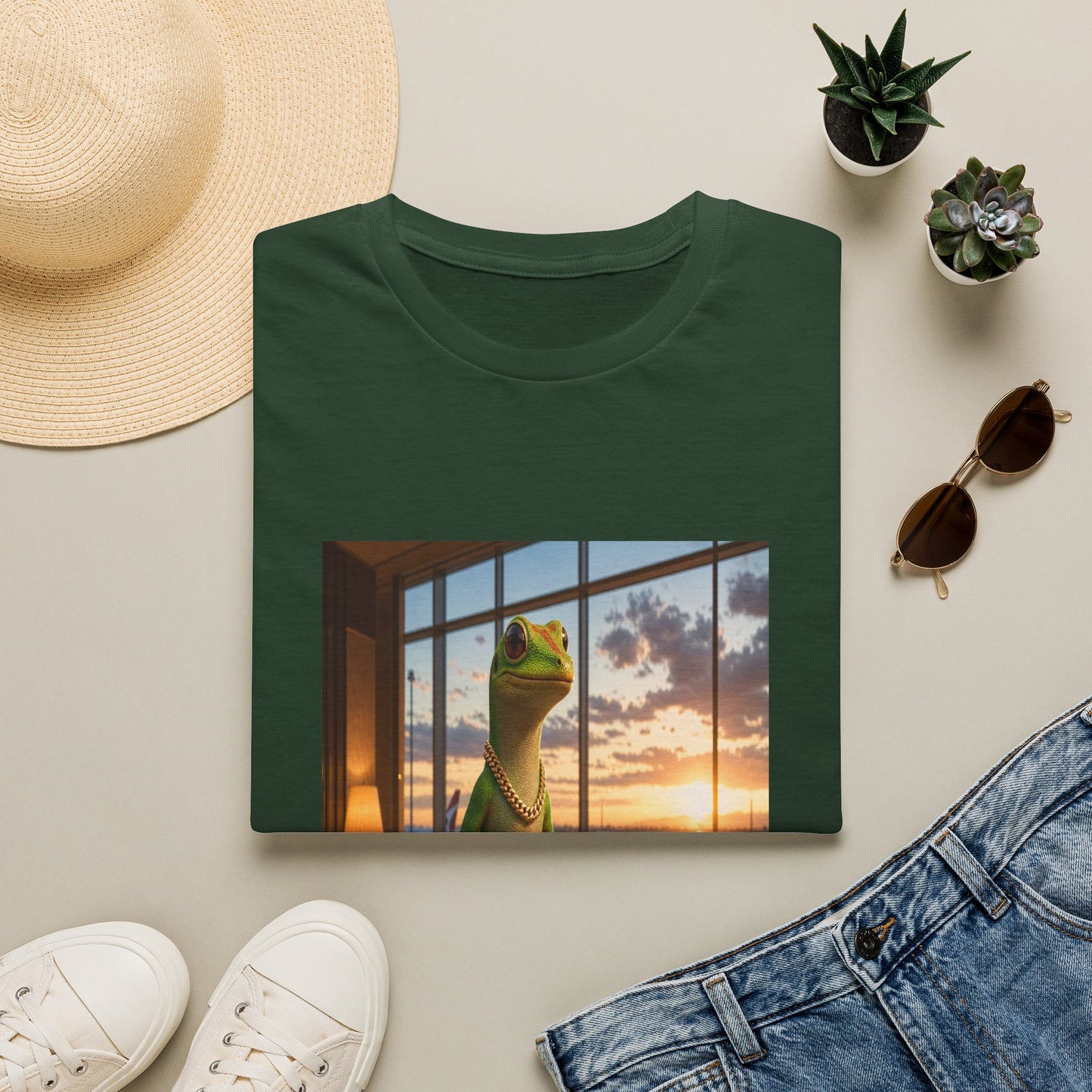 Gold Gecko Co.™ | El Mundo Me Espera | Day Gecko | Comfort Colors 6500
