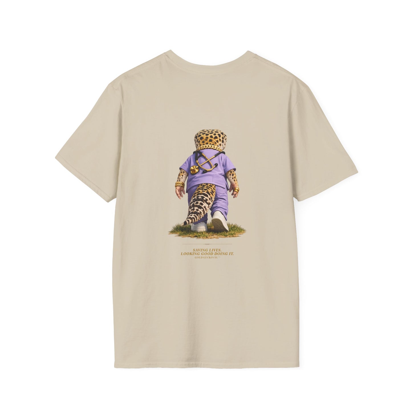 Gold Gecko Co.™ | Scrubs | Leopard Gecko | Comfort Colors 6500
