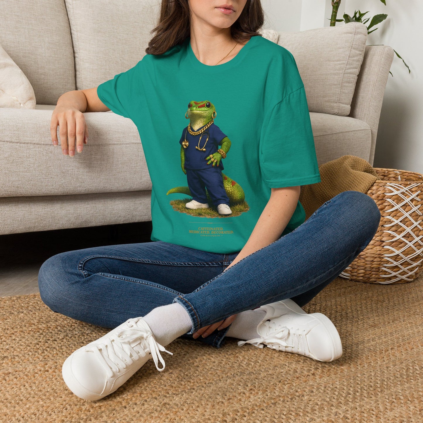 Gold Gecko Co.™ | Scrubs | Day Gecko | Comfort Colors 6500