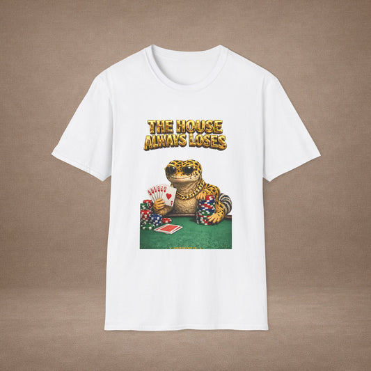 Design #29-3   Gambling- The House Always Looses- Realistic- (Gold Letters)