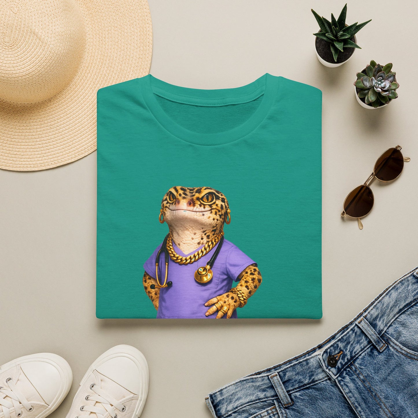 Gold Gecko Co.™ | Scrubs | Leopard Gecko | Comfort Colors 6500