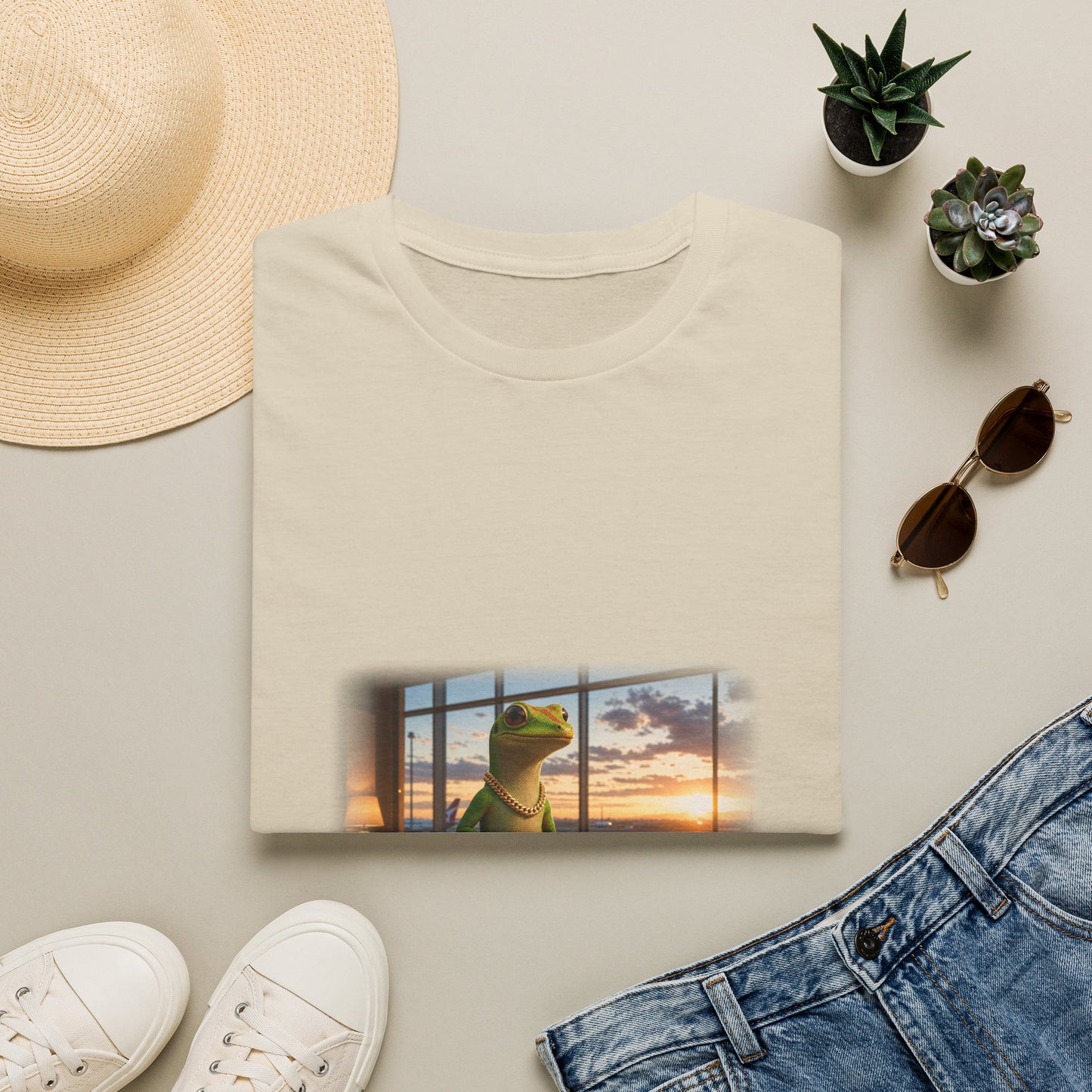 Gold Gecko Co.™ | Passport Stamped | Day Gecko | Comfort Colors 6500