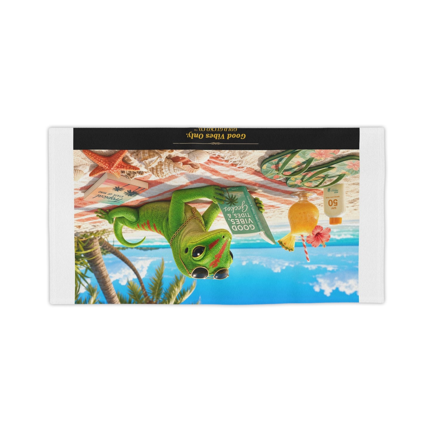 Col101-3-V1-BT-PrimaPrint-GoodVibesOnly-BeachReading-DayGecko-Illustrated-GoldGeckoCo