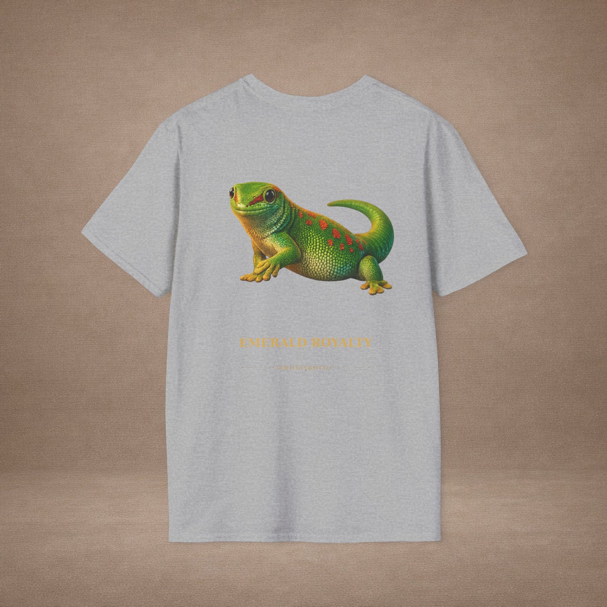 Day Gecko — Emerald Royalty — photoreal reptile portraits — the ultimate herp appreciation. Gold Gecko Co. Reptile Roll Call collection.