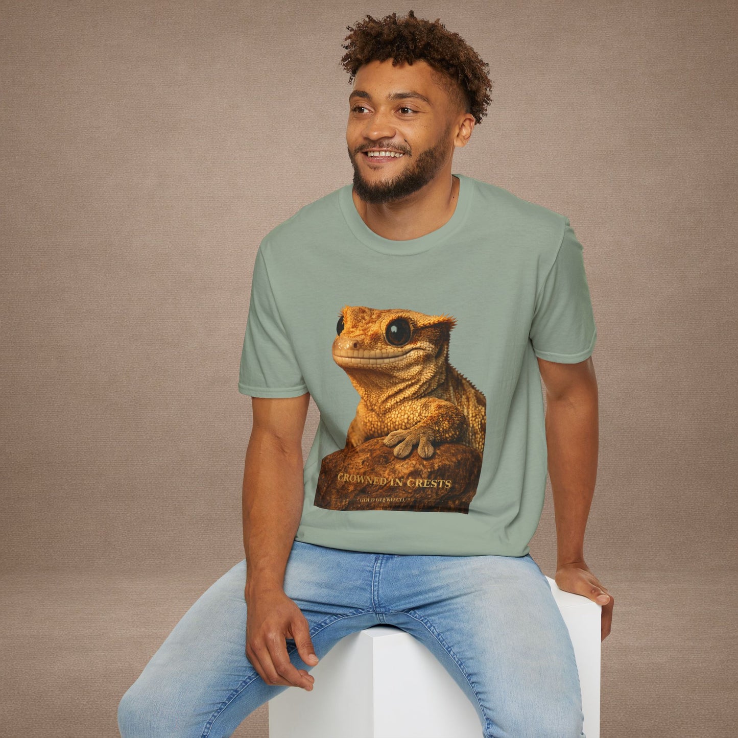 Crested Gecko — Crowned In Crests — photoreal reptile portraits — the ultimate herp appreciation. Gold Gecko Co. Reptile Roll Call collection.