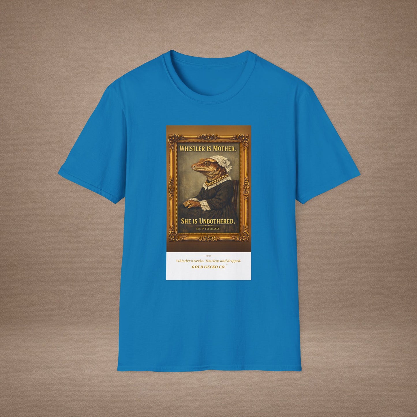 Design #col19-4 - Whistler's Gecko— Fine Art Tee