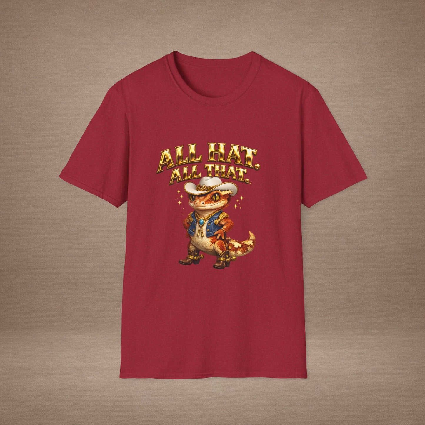 Design #09-2 - Cowgirl Gecko - "All Hat, All That"