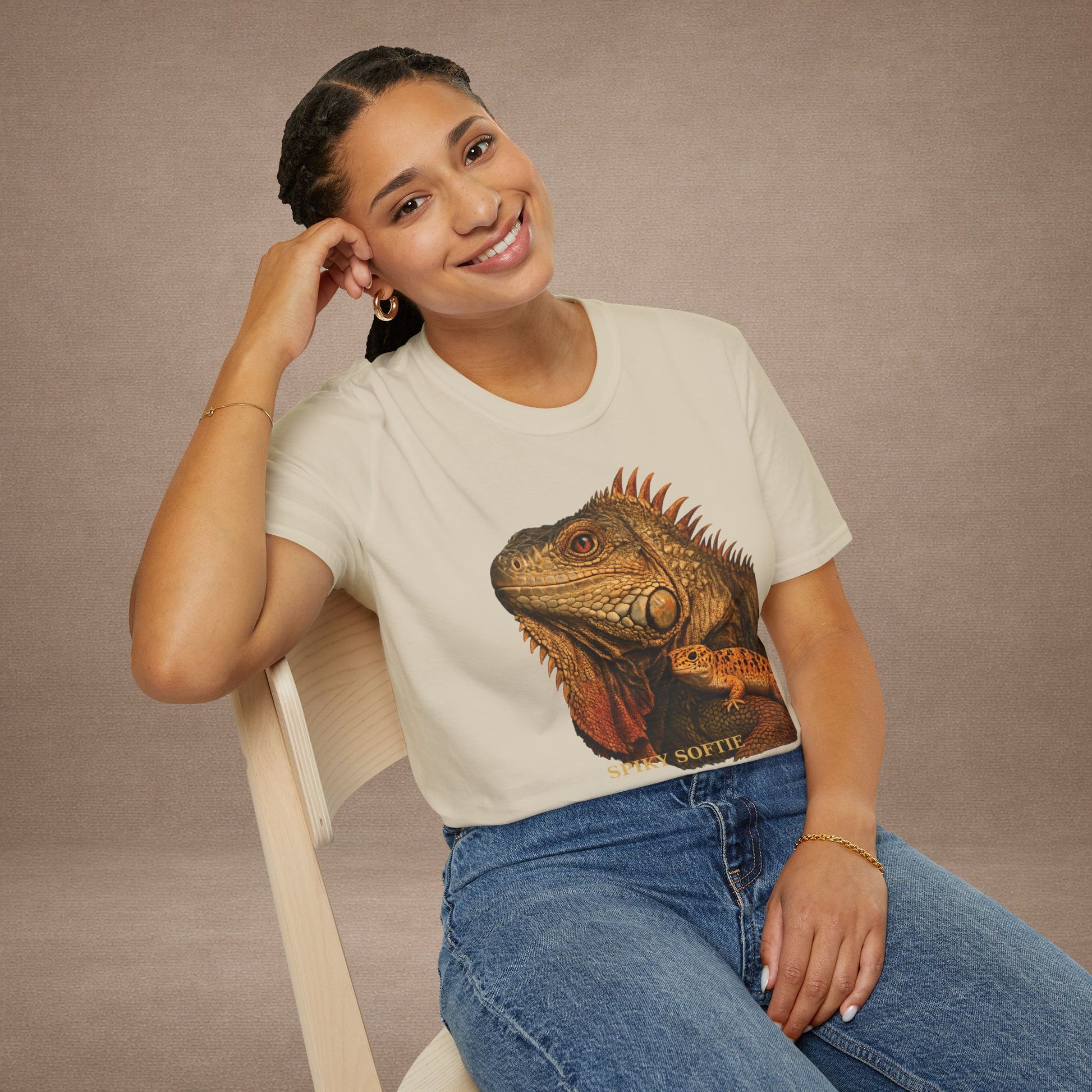 Iguana — Spiky Softie — photoreal reptile portraits — the ultimate herp appreciation. Gold Gecko Co. Reptile Roll Call collection.