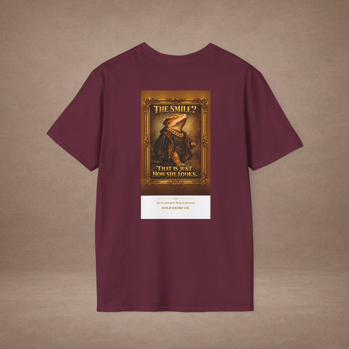 Design #col19-1 - Mona Gecko — Fine Art Tee