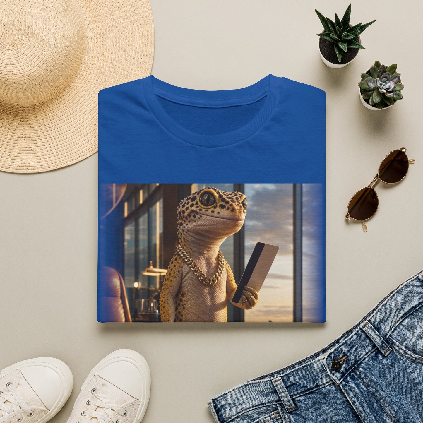 Col38-1 — Passport Stamped. Drip Packed. — Vacation Series (Leopard Gecko)
