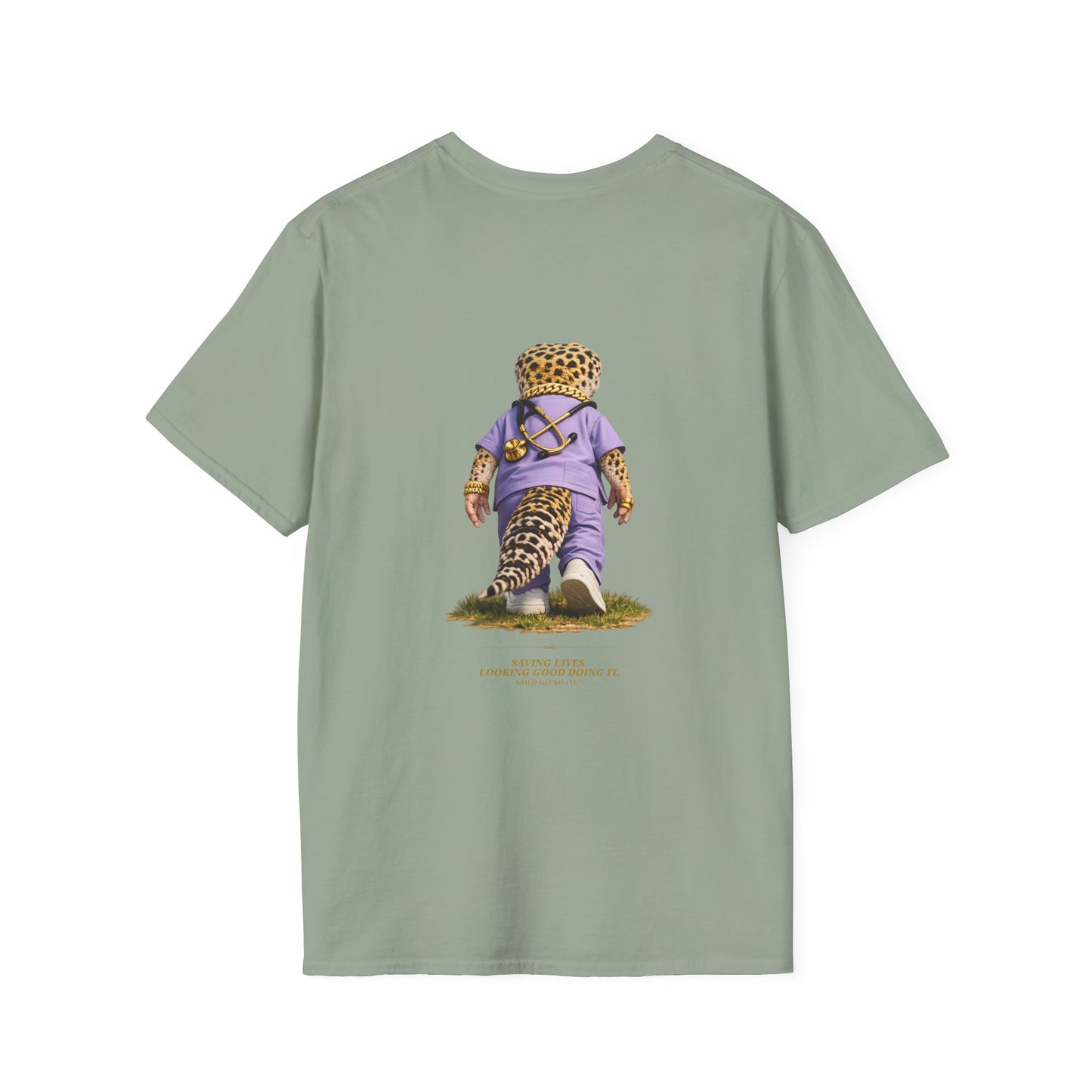 Gold Gecko Co.™ | Scrubs | Leopard Gecko | Comfort Colors 6500