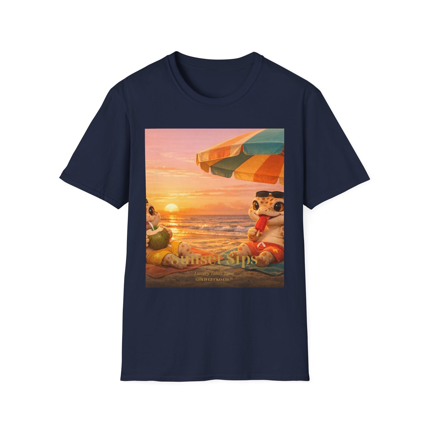 Col1404-04-V2-TS-Gildan64000-SunsetSips-Realistic-GoldGeckoCo
