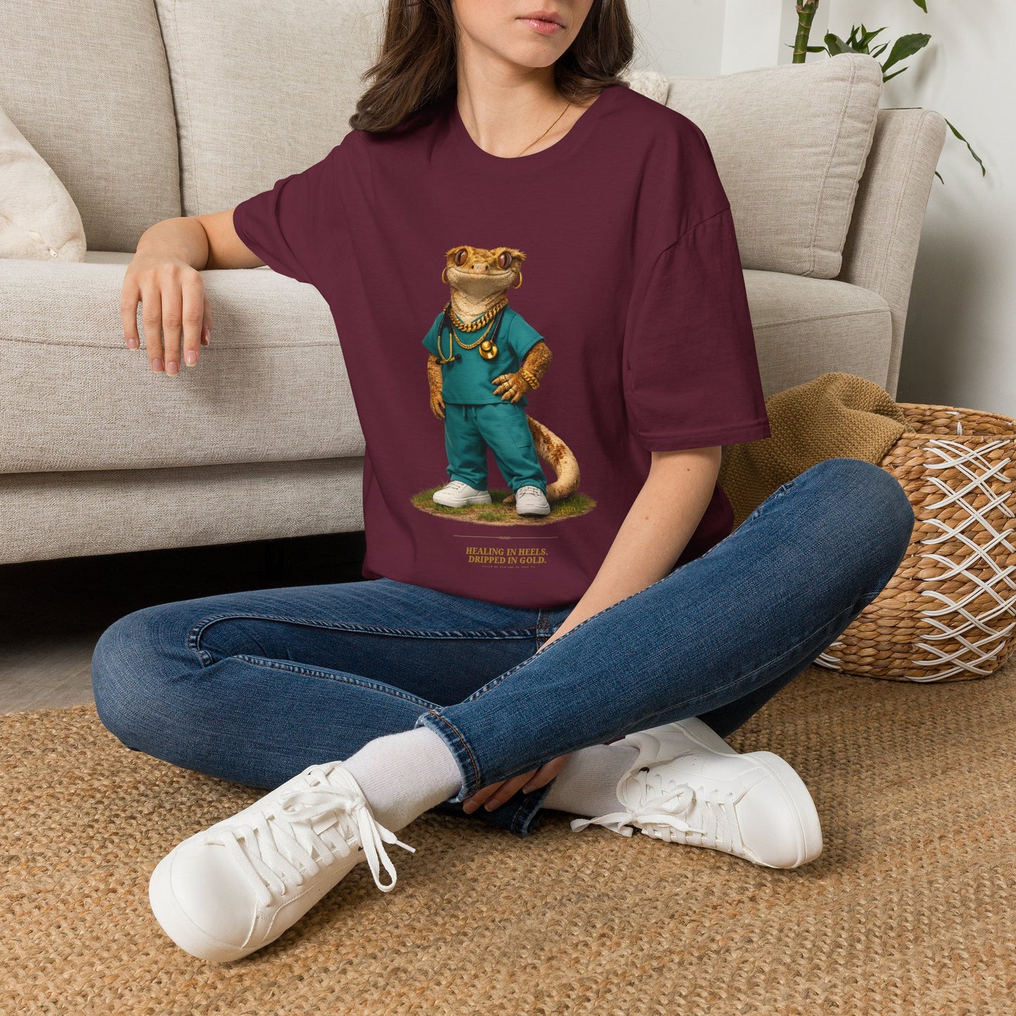 Gold Gecko Co.™ | Scrubs | Crested Gecko | Comfort Colors 6500