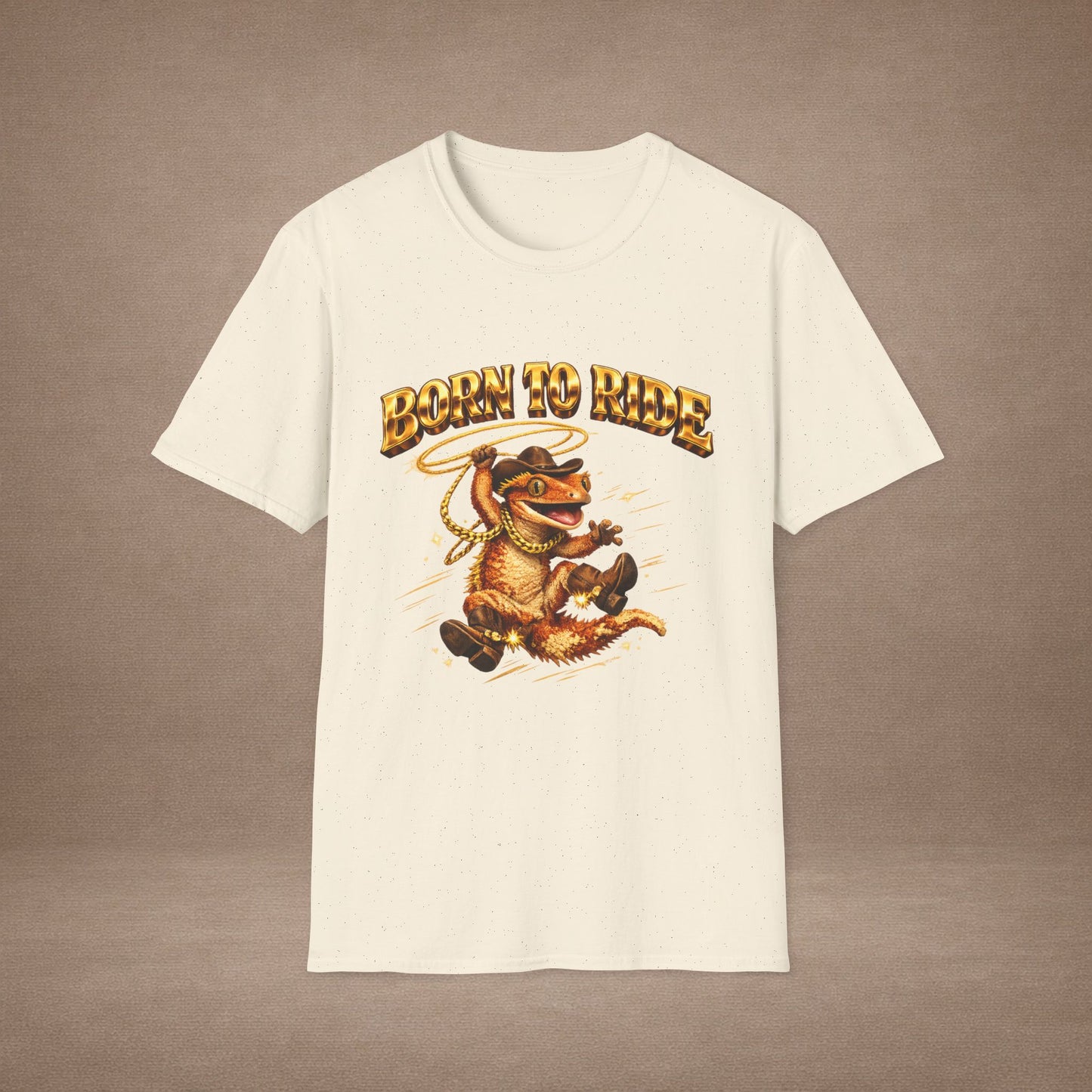 DESIGN #09-35 Born to Ride — Rodeo Gecko Tee (Front & Back)