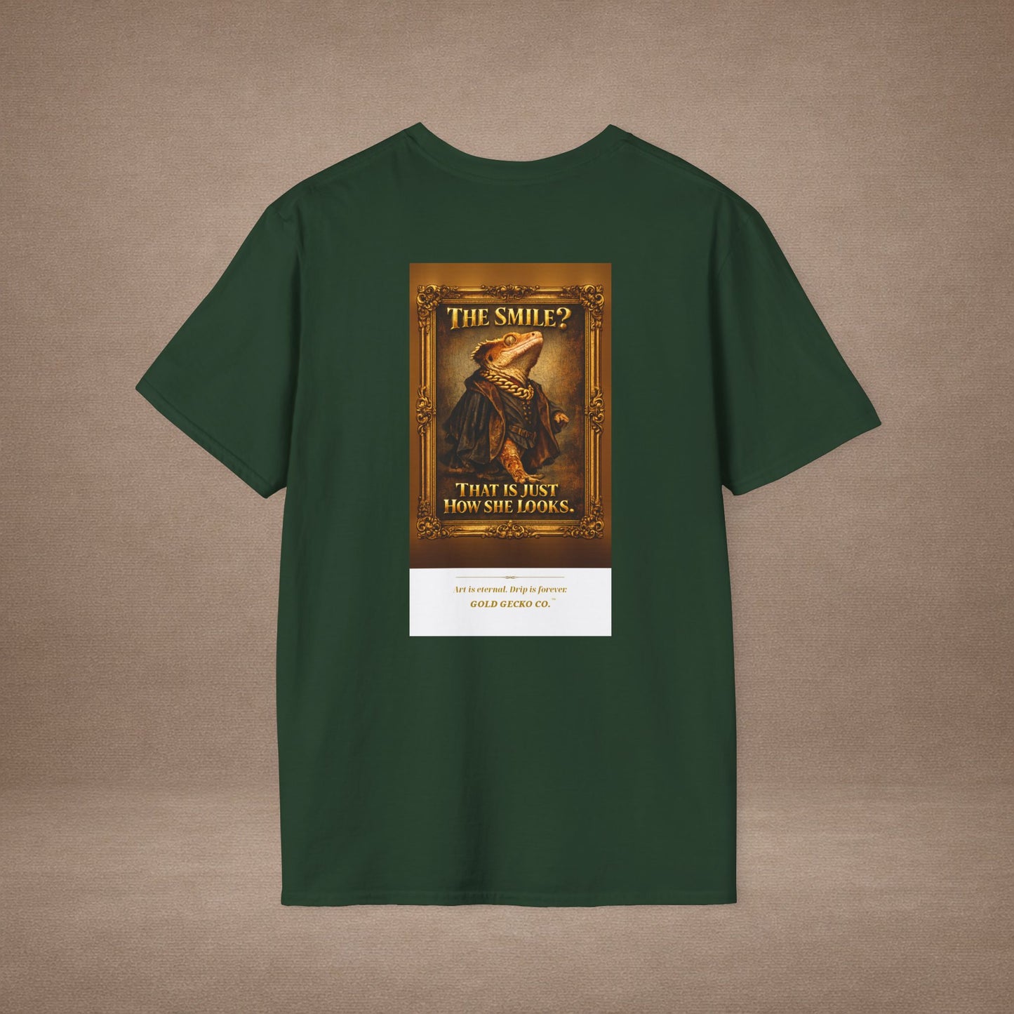 Design #col19-1 - Mona Gecko — Fine Art Tee