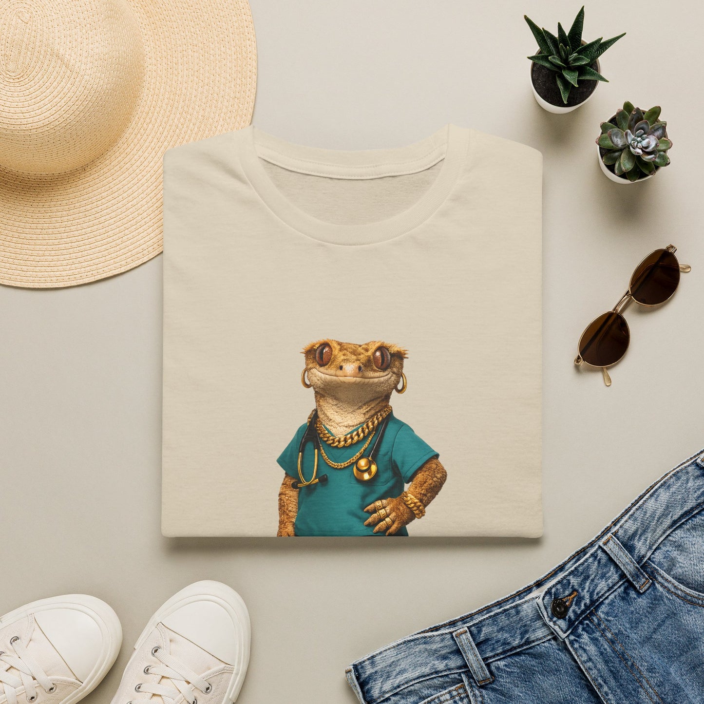 Gold Gecko Co.™ | Scrubs | Crested Gecko | Comfort Colors 6500