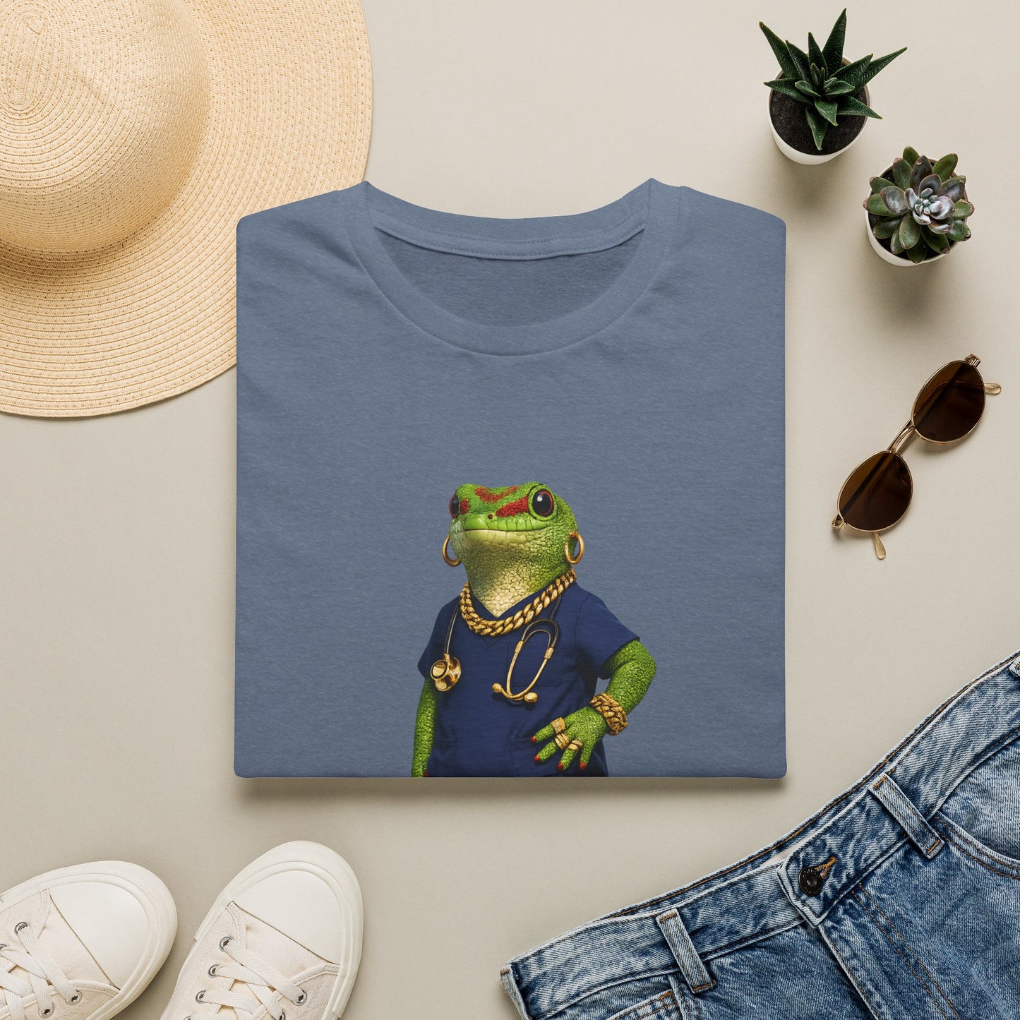 Gold Gecko Co.™ | Scrubs | Day Gecko | Comfort Colors 6500