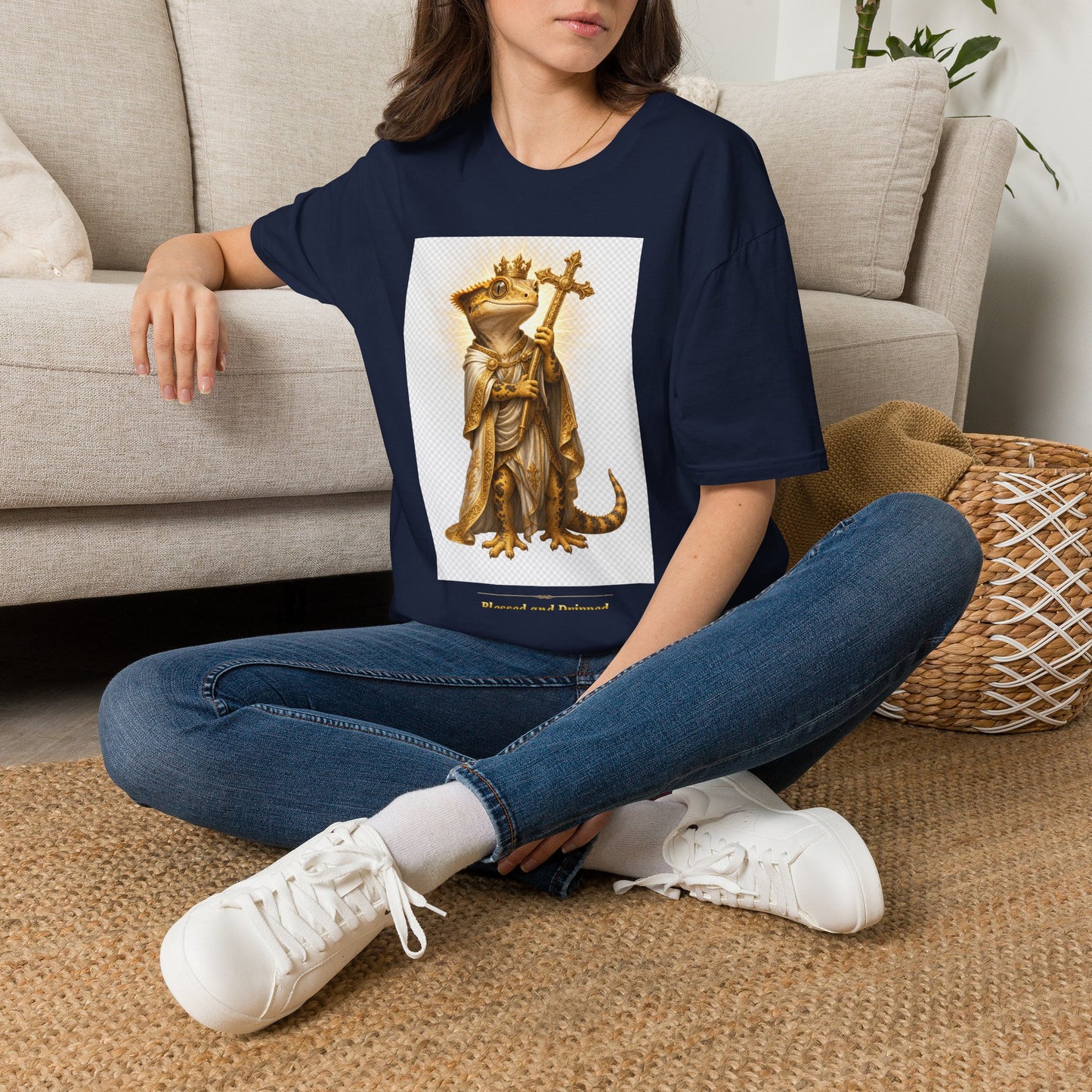 Gold Gecko Co. | Blessed and Dripped | Faith Gecko Tee
