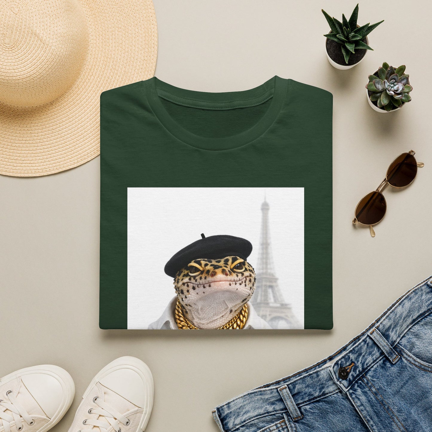 Gold Gecko Co.™ | Eiffel Tower | Crested Gecko | Comfort Colors 6500
