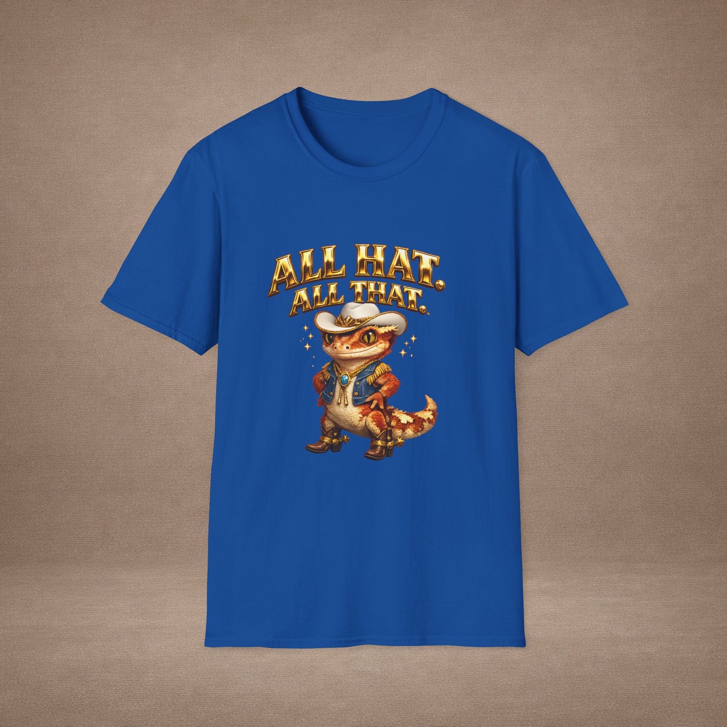 Design #09-2 - Cowgirl Gecko - "All Hat, All That"