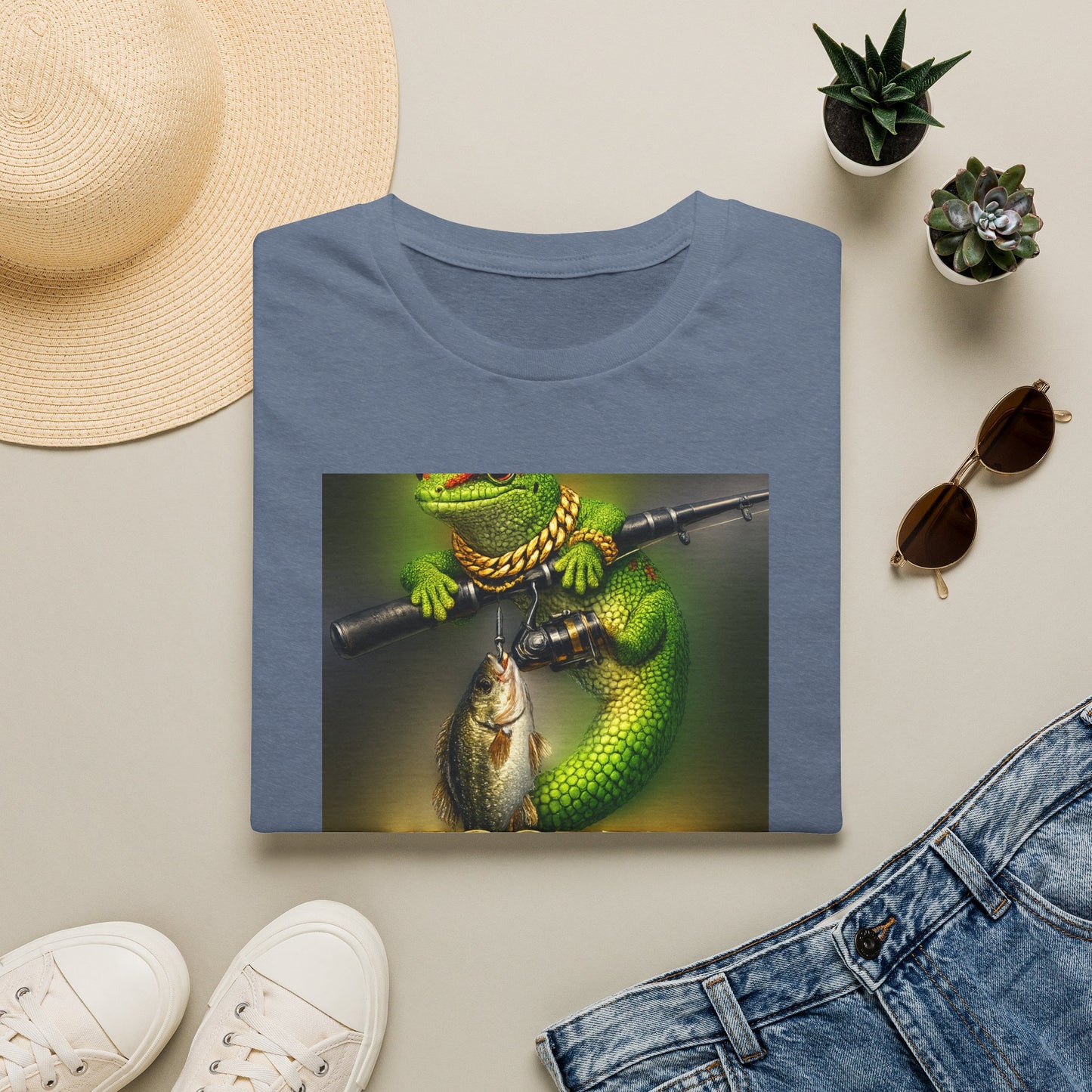 Gold Gecko Co.™ | Hooked on the Good Life | Day Gecko | Comfort Colors 6500