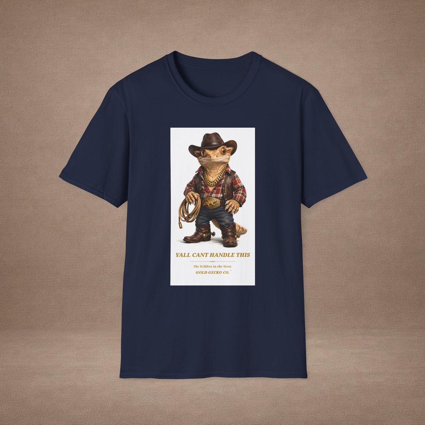 Design #09-1 - Cowboy Gecko - Y'All Can't Handle This
