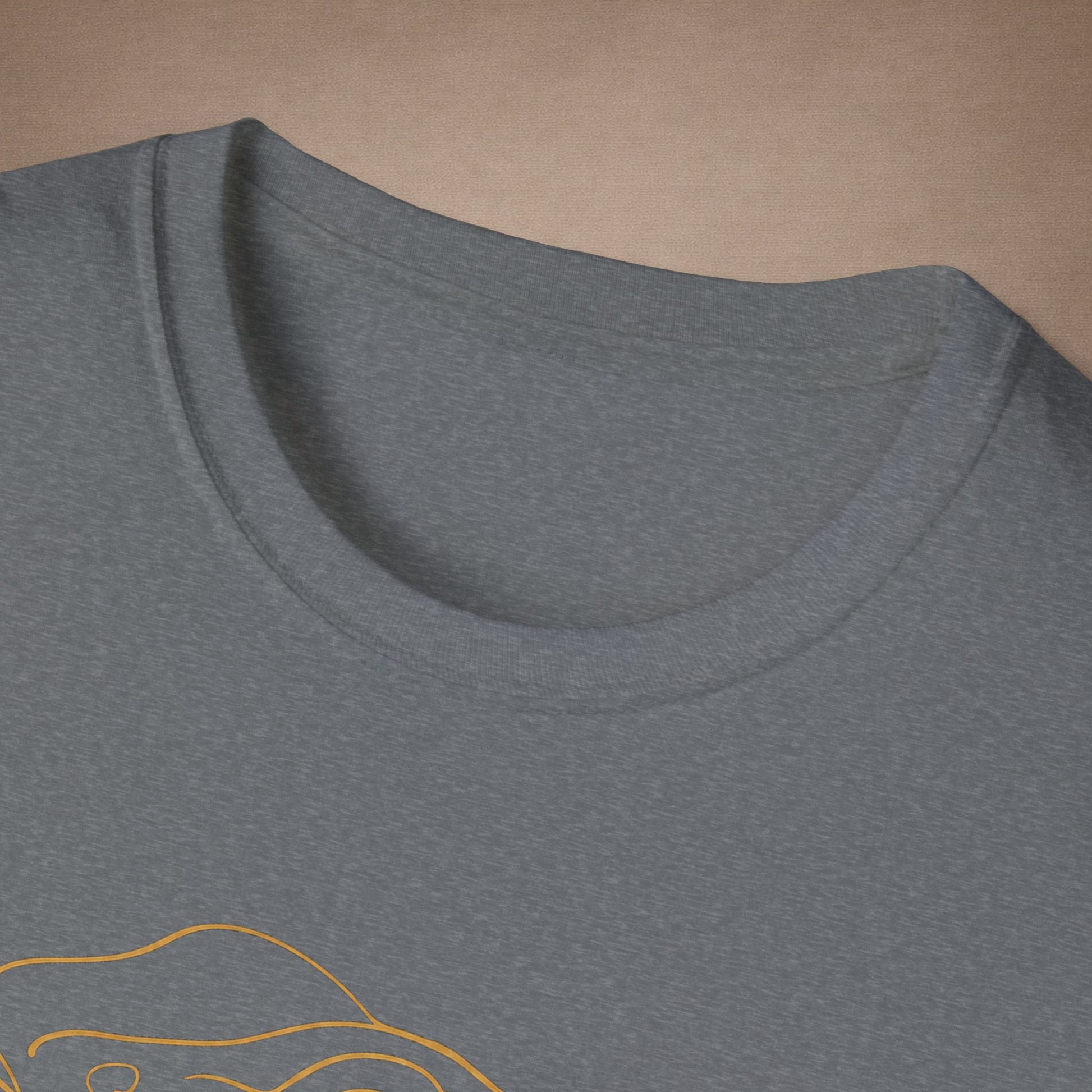 Amber Bearded Dragon single-line art with amber gold gem eye — Gold Gecko Co. Line & Gold collection (Dark)
