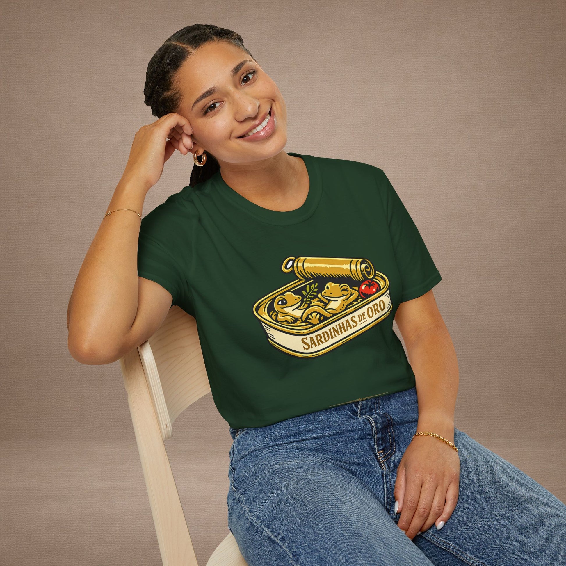 Sardinhas de Ouro Portuguese fish market graphic t-shirt — Gold Gecko Co.