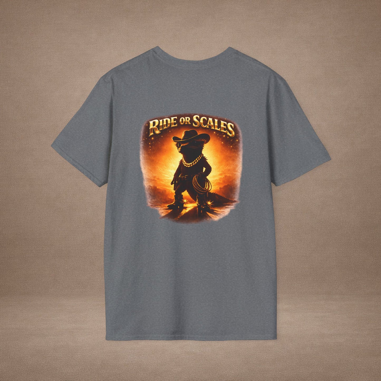 DESIGN #09-35 Born to Ride — Rodeo Gecko Tee (Front & Back)