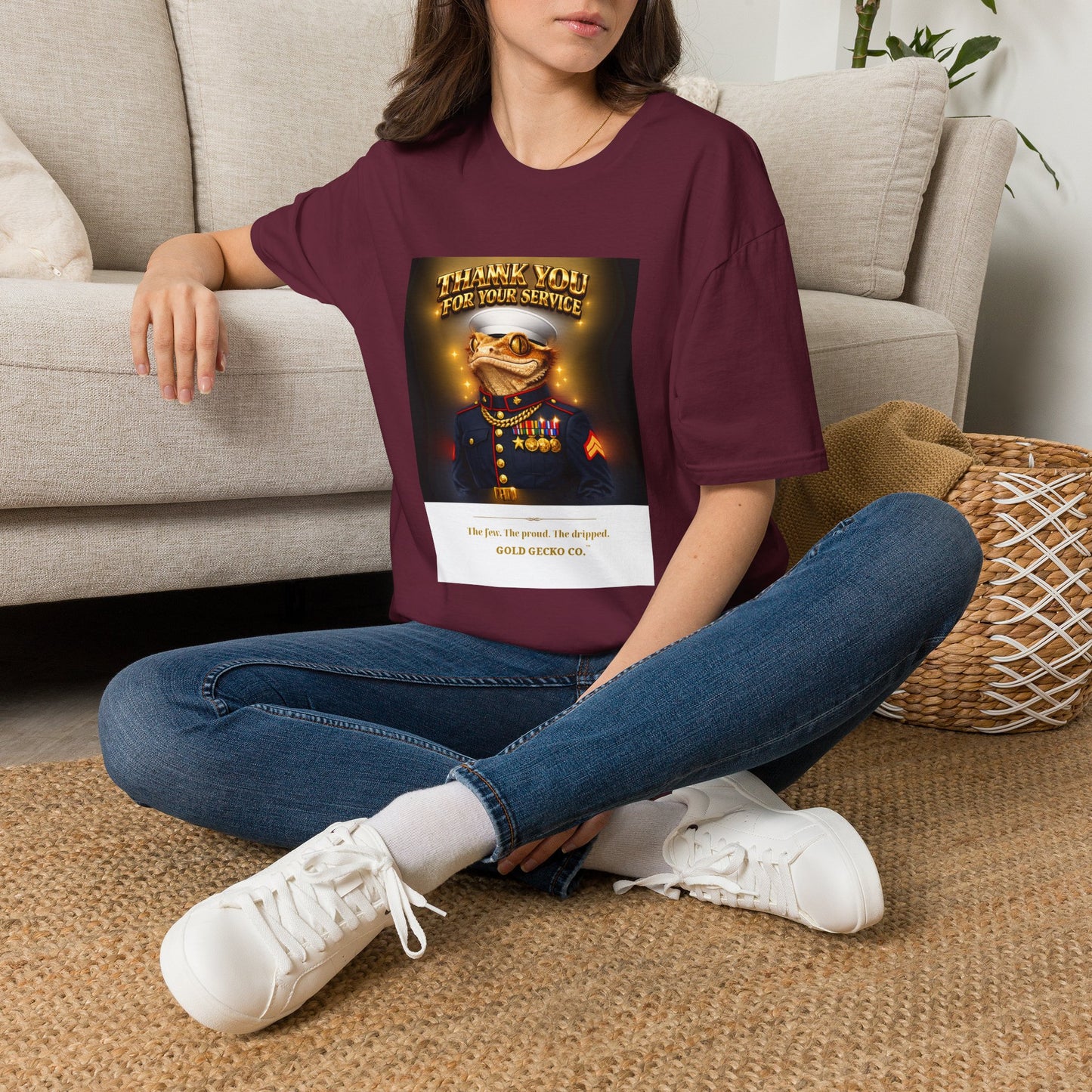 Gold Gecko Co.™ | Marines Semper Drip | Crested Gecko | Comfort Colors 6500