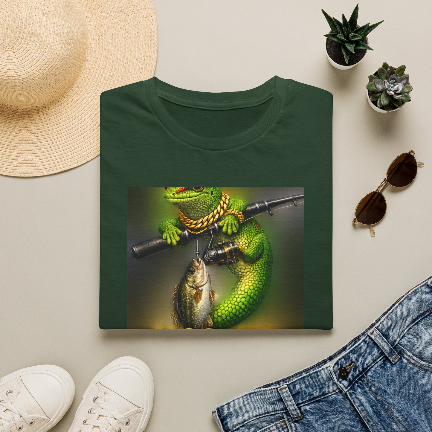 Gold Gecko Co.™ | Hooked on the Good Life | Day Gecko | Comfort Colors 6500
