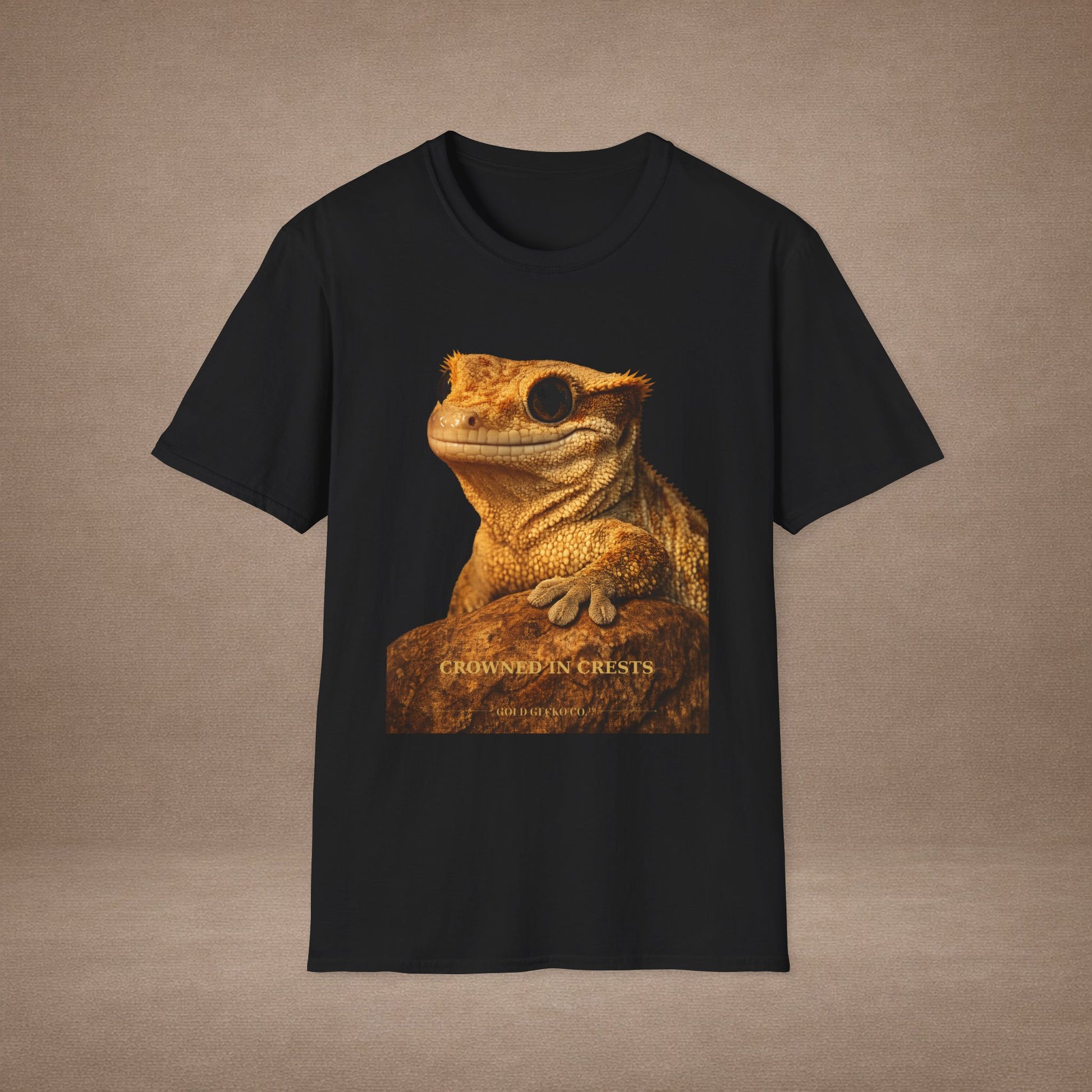 Crested Gecko — Crowned In Crests — photoreal reptile portraits — the ultimate herp appreciation. Gold Gecko Co. Reptile Roll Call collection.