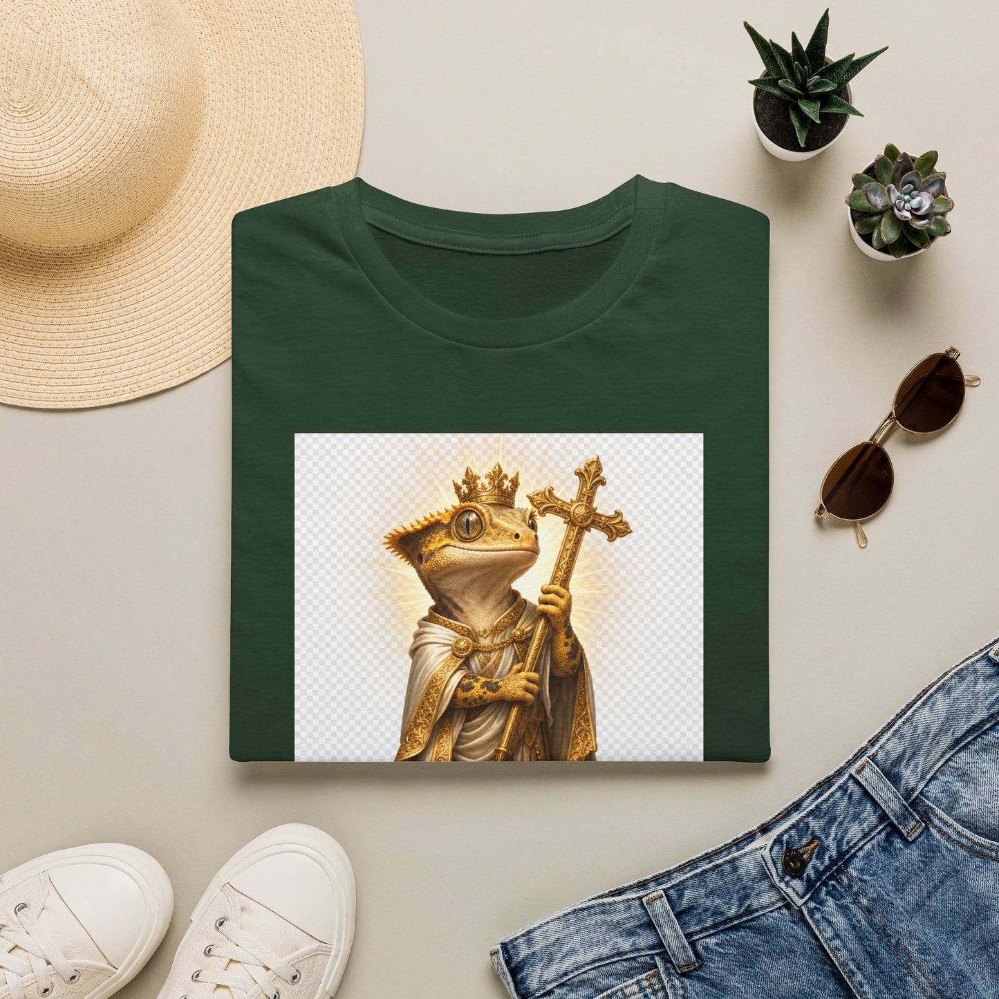 Gold Gecko Co. | Blessed and Dripped | Faith Gecko Tee