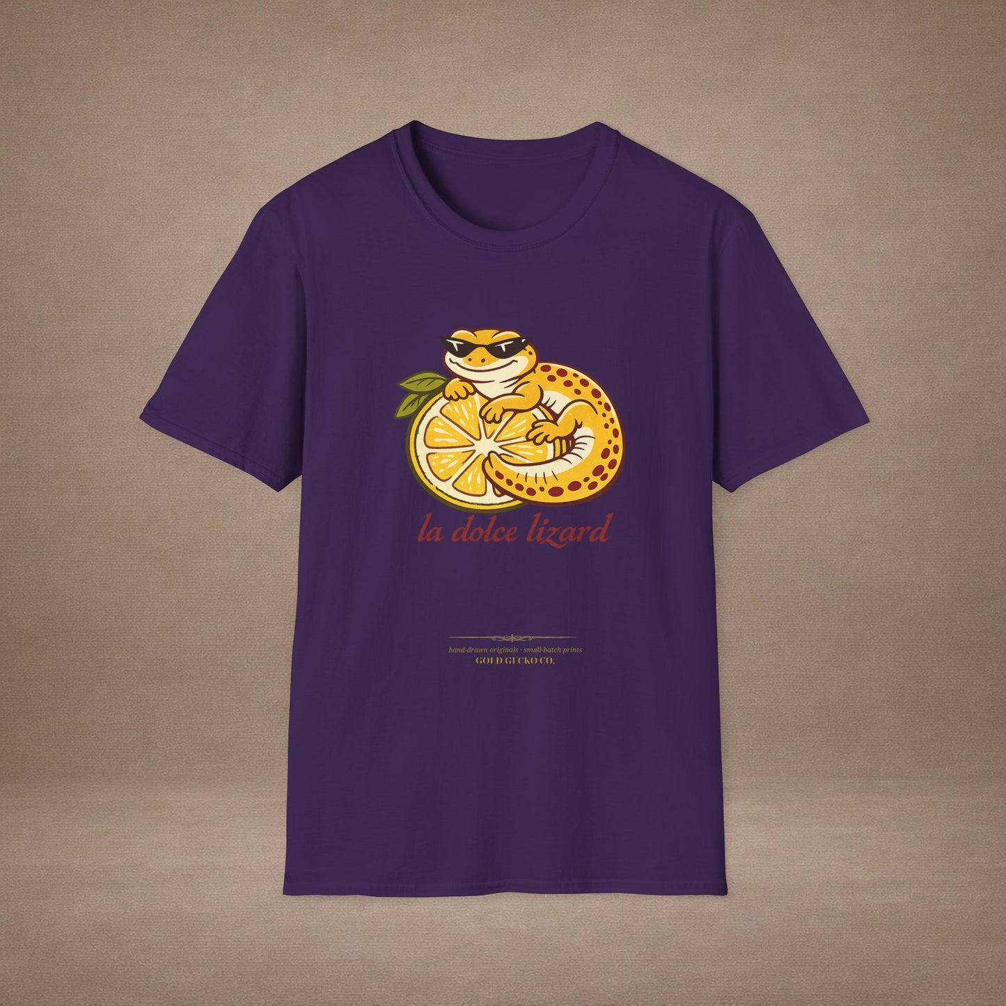 La Dolce Lizard Amalfi lemons Italian graphic t-shirt — Gold Gecko Co.