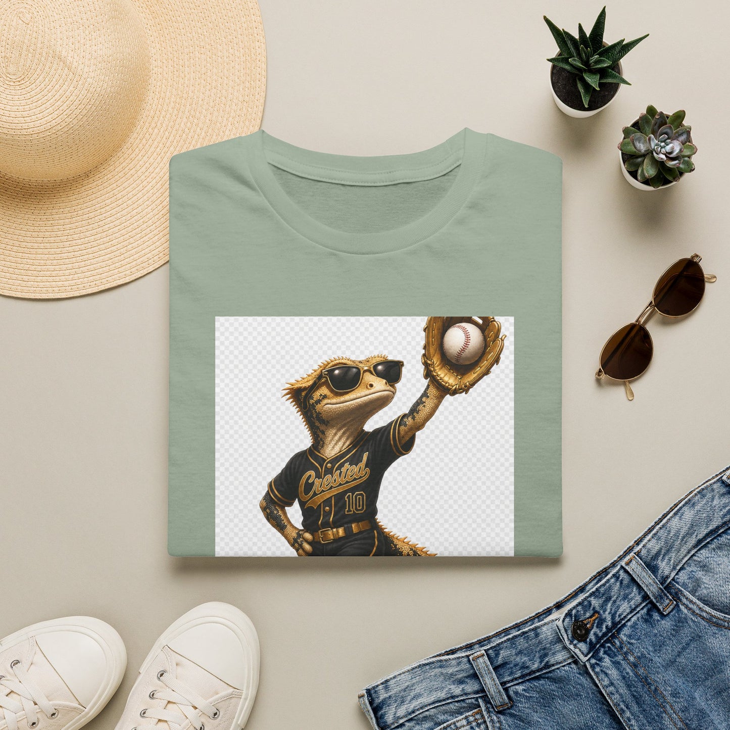 Gold Gecko Co. | Effortless. Like Everything Else. | Outfielder Gecko Tee