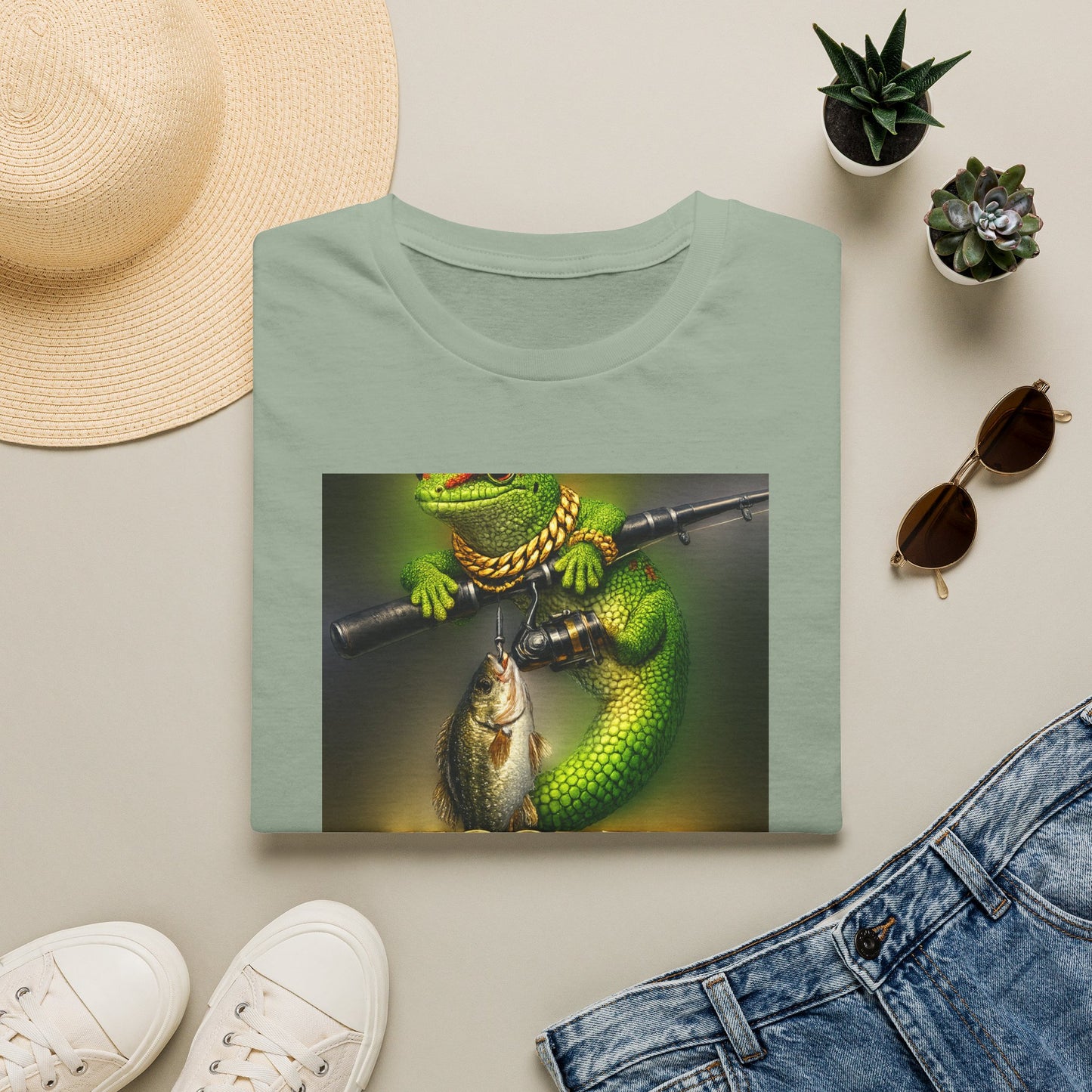 Gold Gecko Co.™ | Hooked on the Good Life | Day Gecko | Comfort Colors 6500