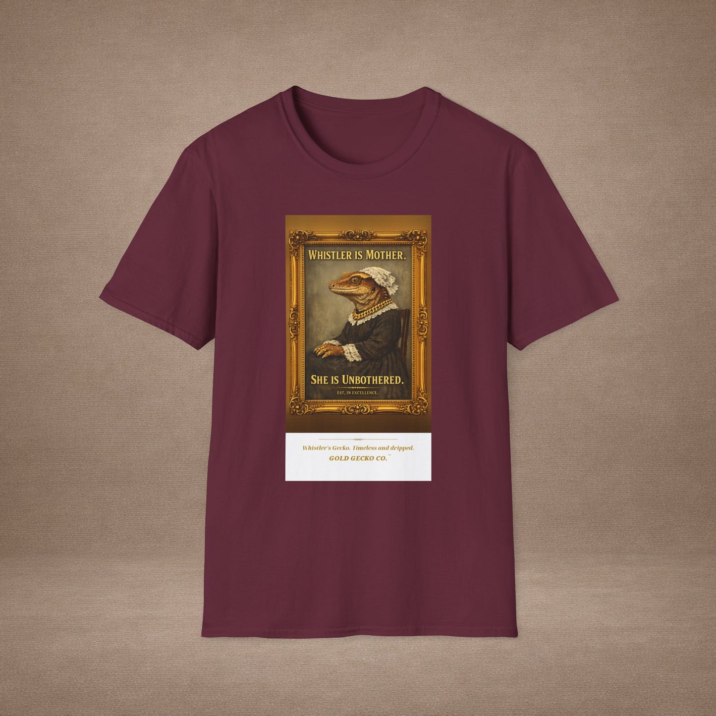 Design #col19-4 - Whistler's Gecko— Fine Art Tee