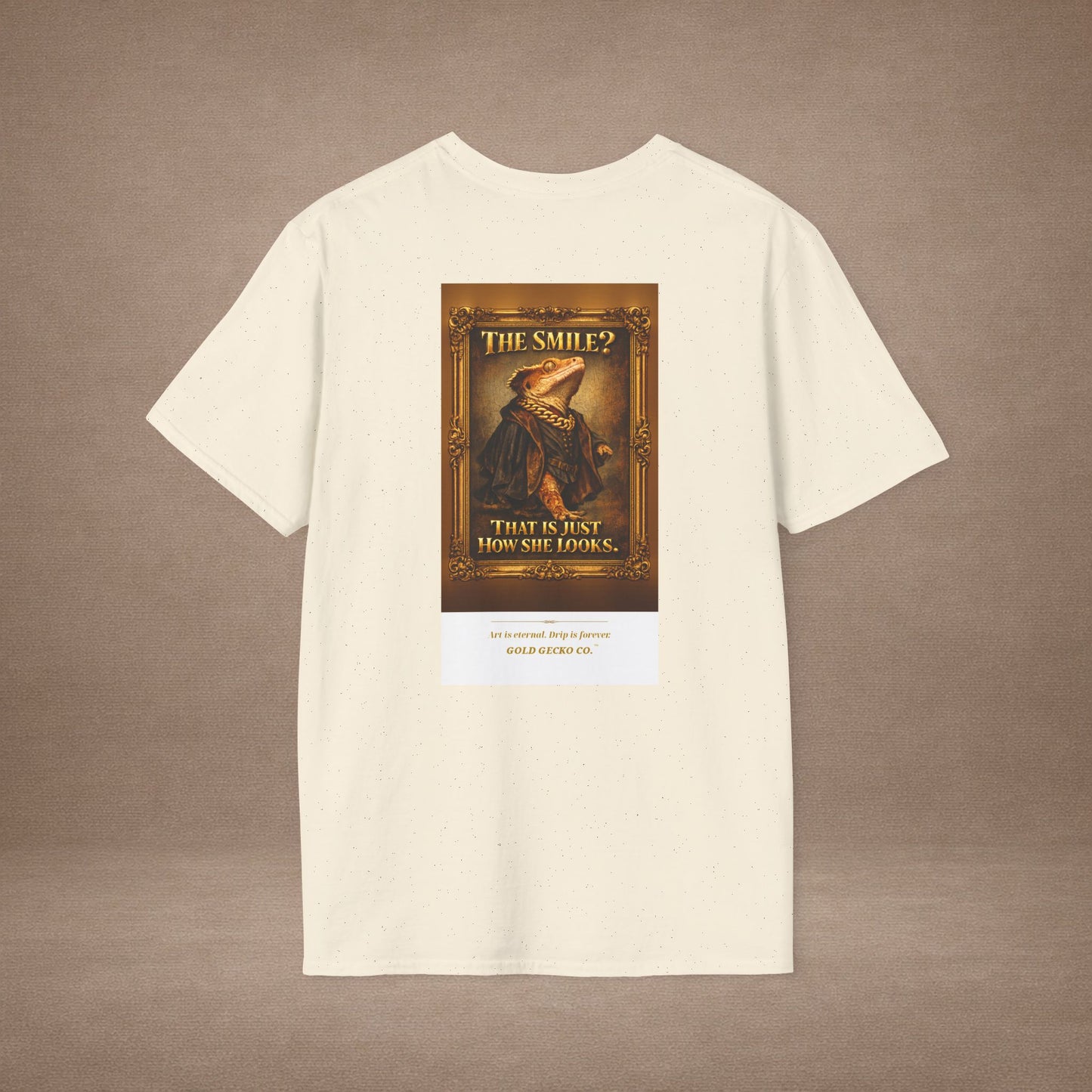 Design #col19-1 - Mona Gecko — Fine Art Tee