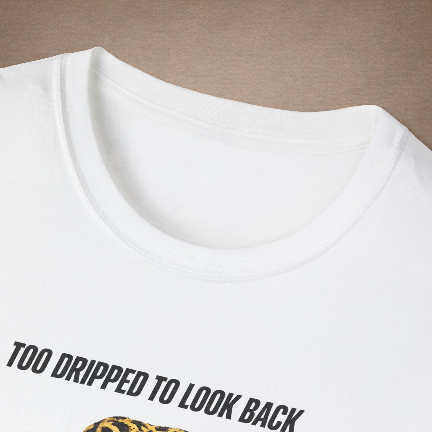 DESIGN #3- Too Dripped To Look Back — Leopard Gecko Tee -BL