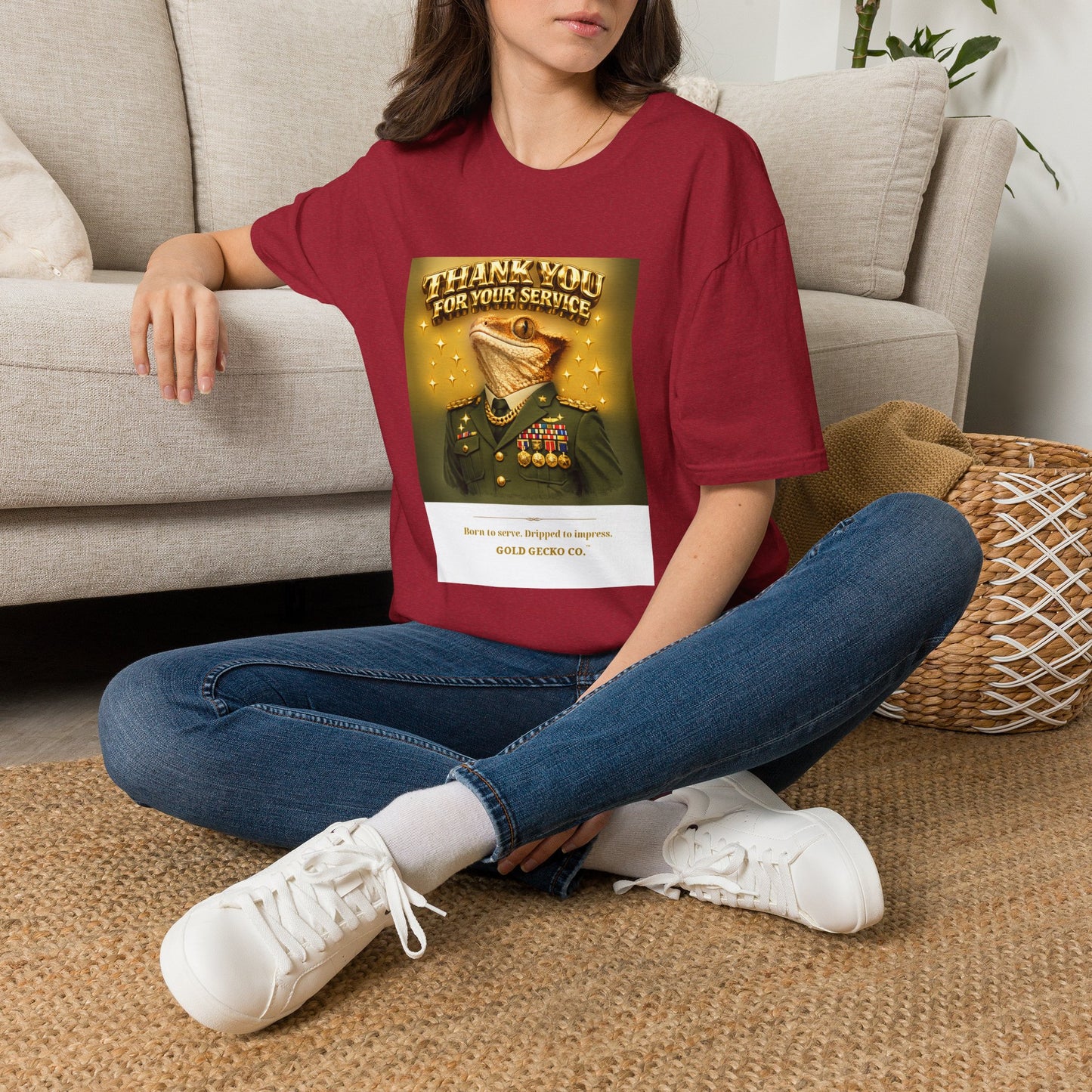 Gold Gecko Co.™ | Army Strong | Crested Gecko | Comfort Colors 6500